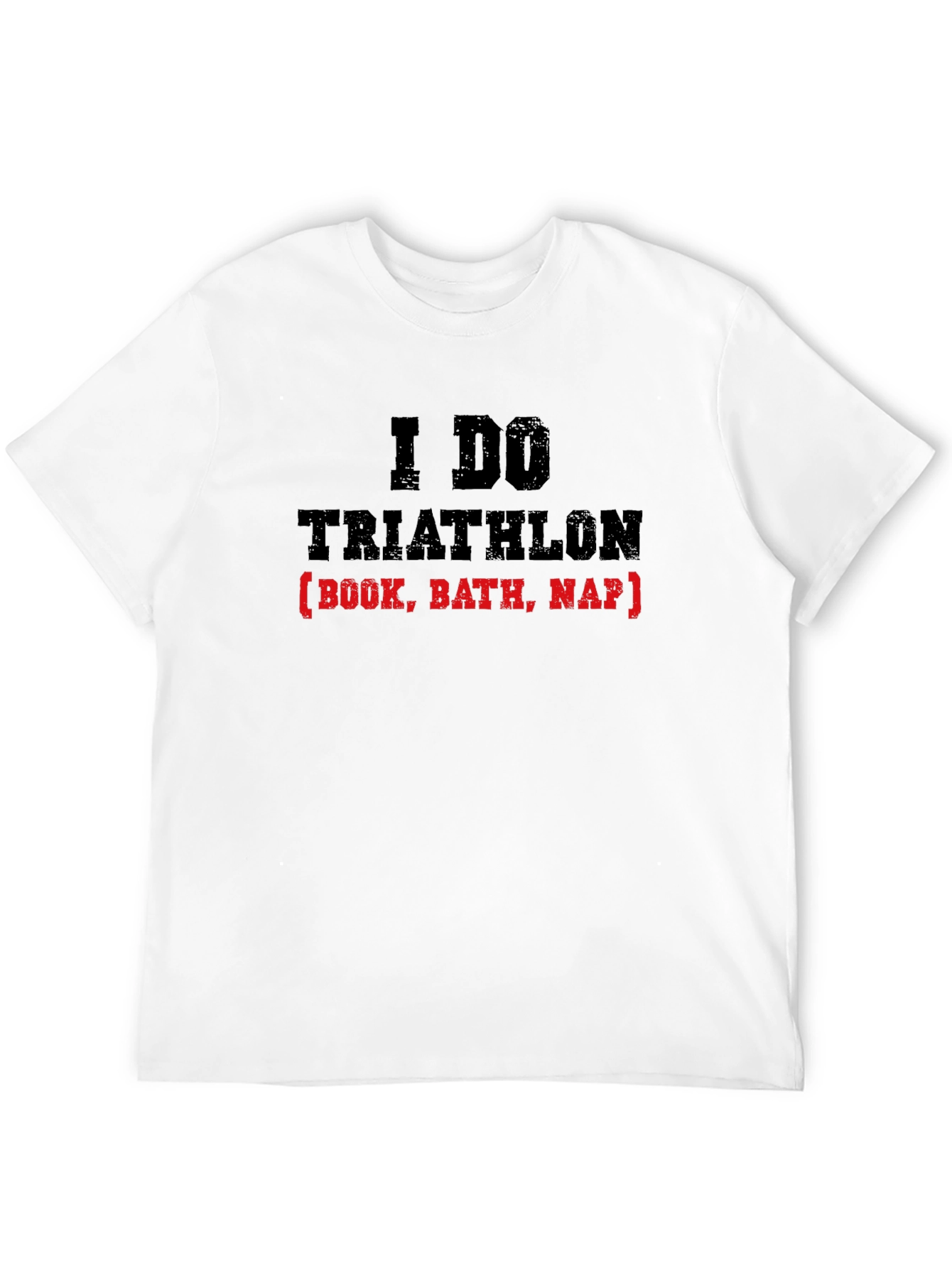 Funny Triathlon Book Bath Nap T-Shirt