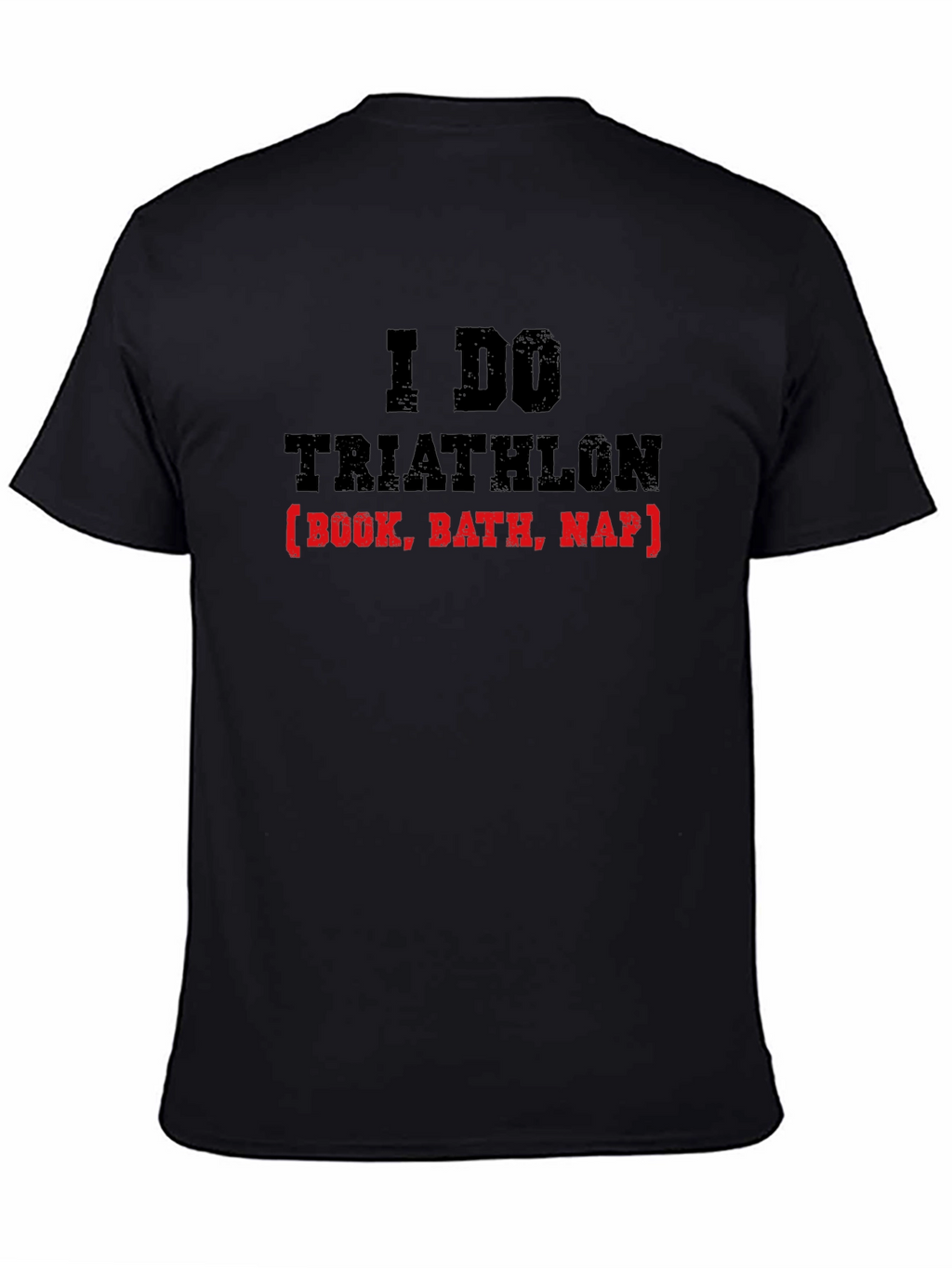 Funny Triathlon Book Bath Nap T-Shirt