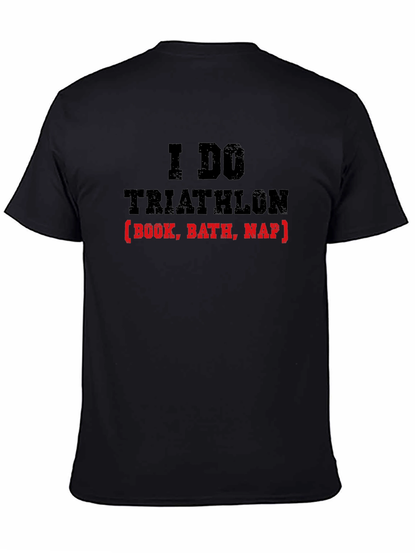 Funny Triathlon Book Bath Nap T-Shirt