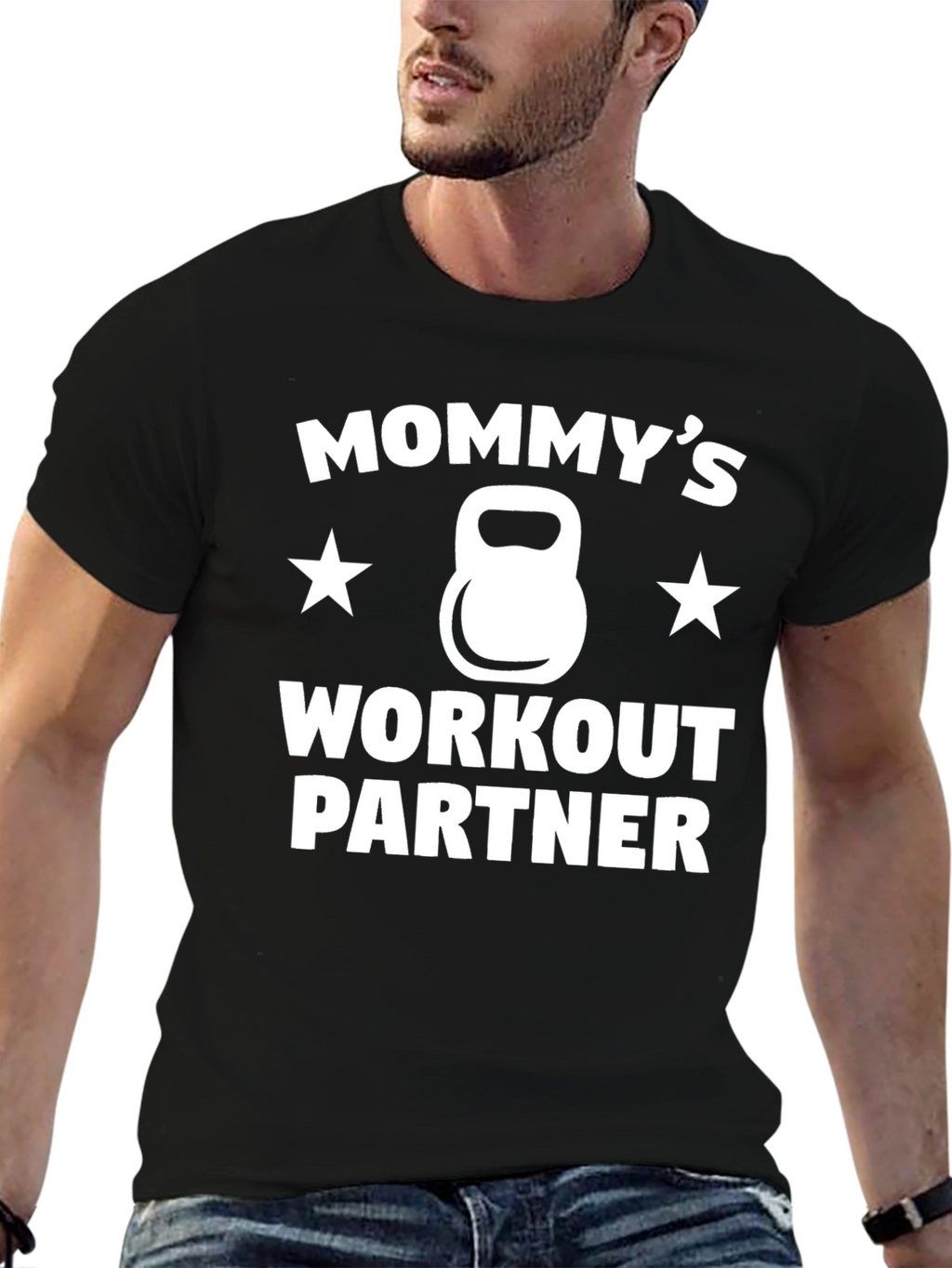Mommys Workout Partner Graphic T-Shirt