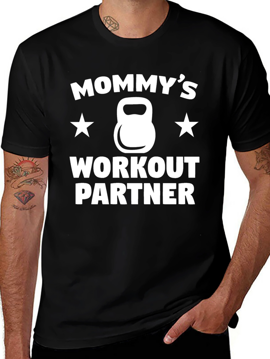 Mommys Workout Partner Graphic T-Shirt