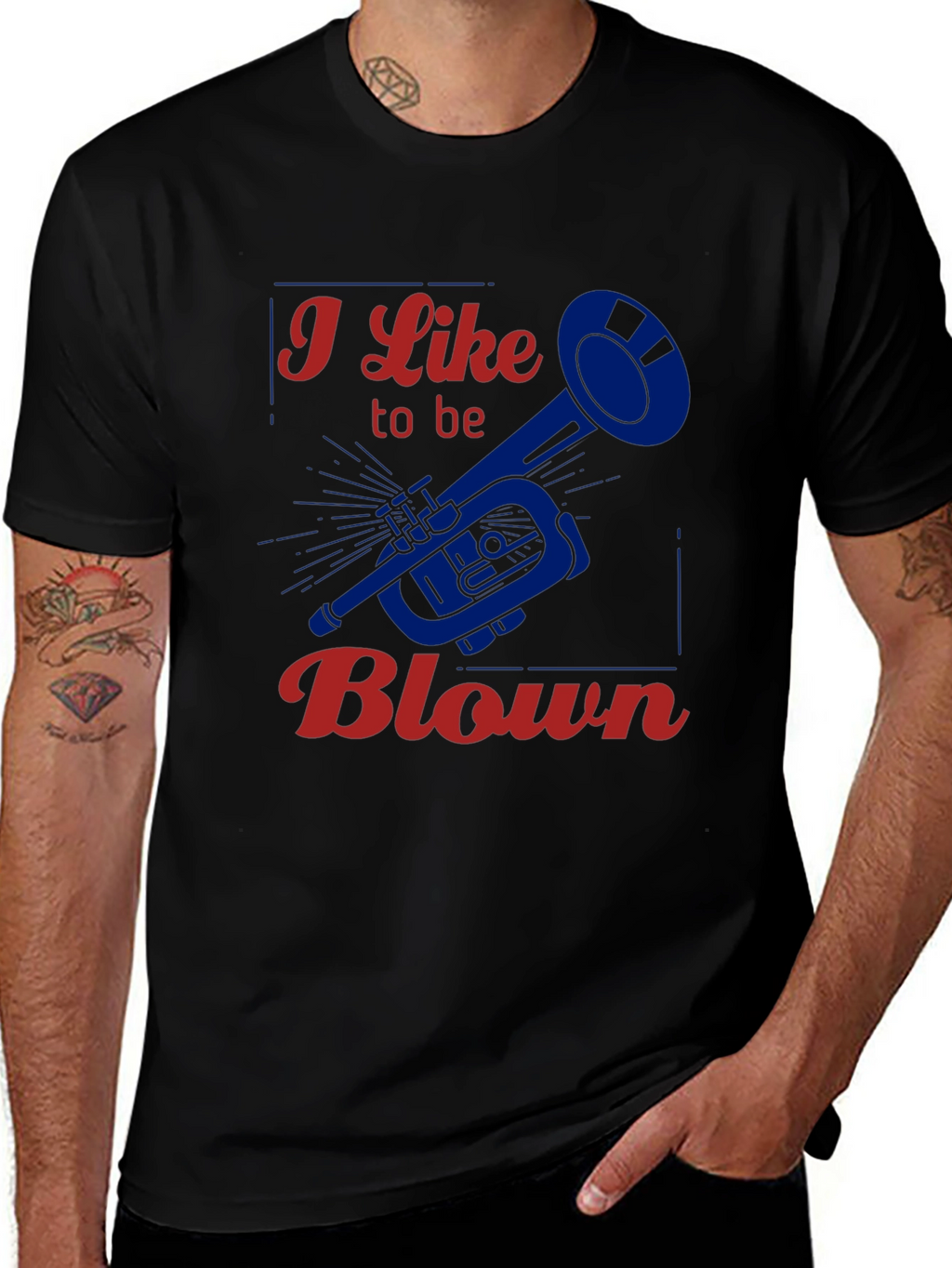 I Like to be Blown - Funny Trumpet T-Shirt