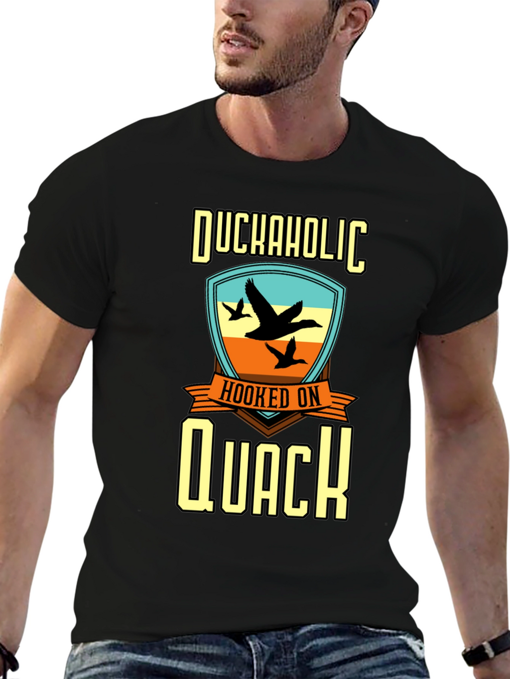 Duckaholic Hooked on Quack Graphic T-Shirt