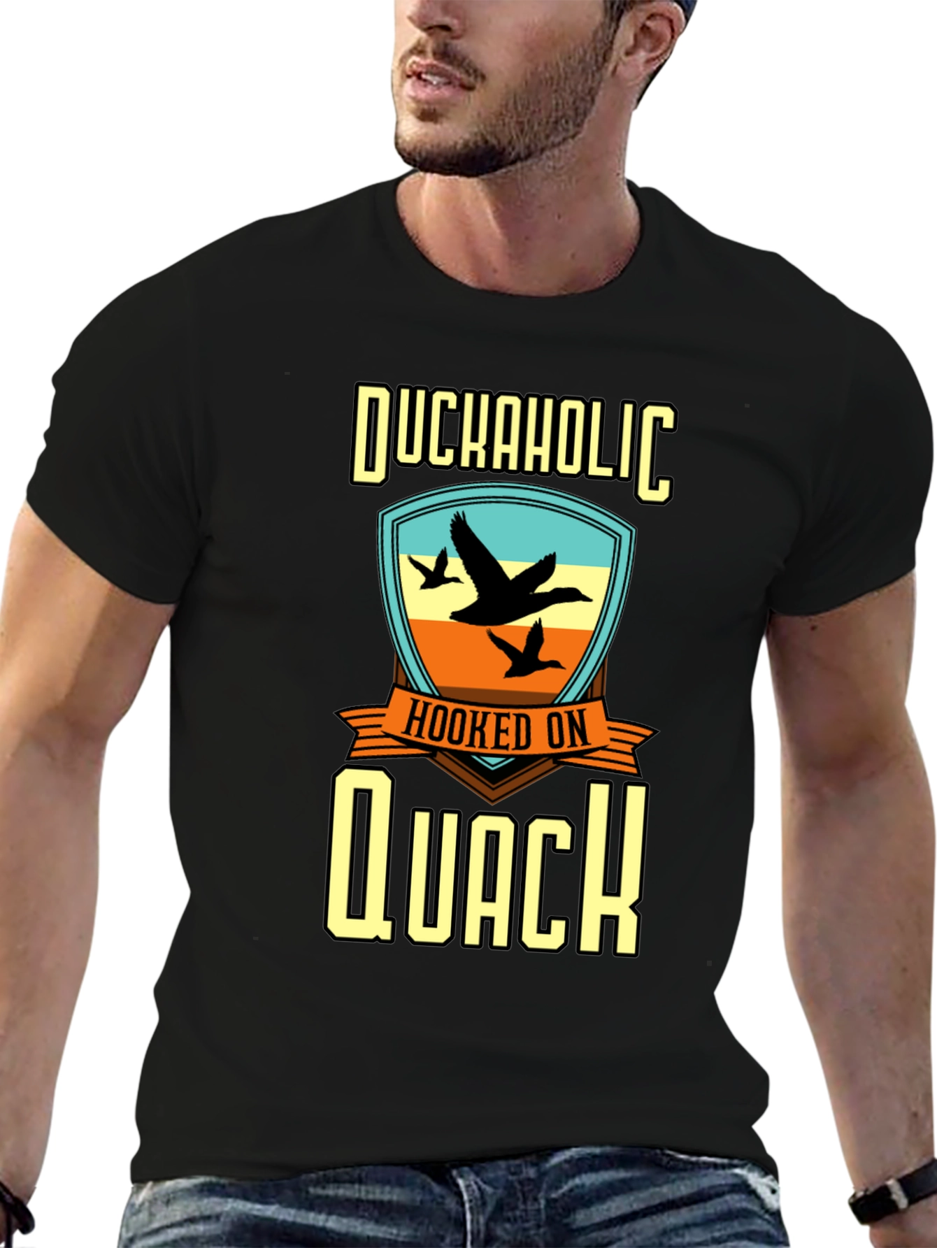 Duckaholic Hooked on Quack Graphic T-Shirt