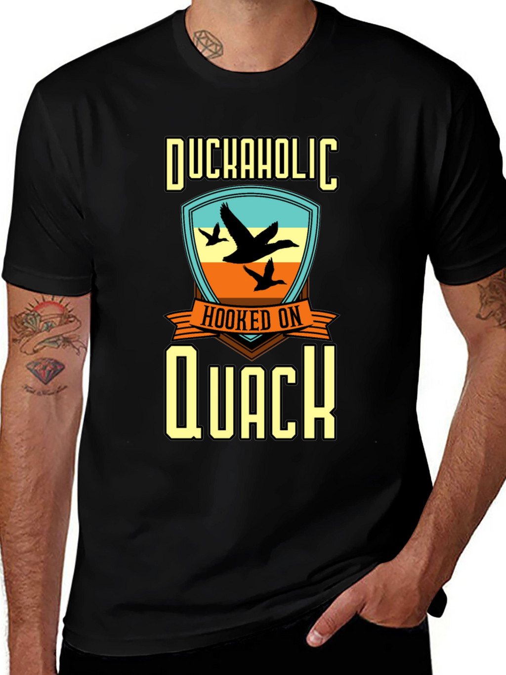 Duckaholic Hooked on Quack Graphic T-Shirt