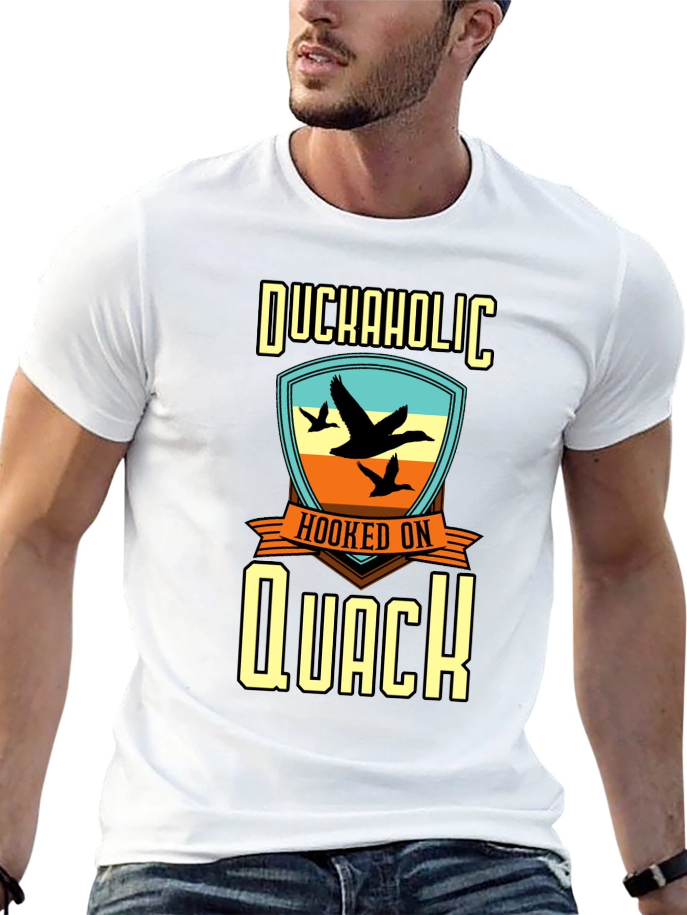 Duckaholic Hooked on Quack Graphic T-Shirt