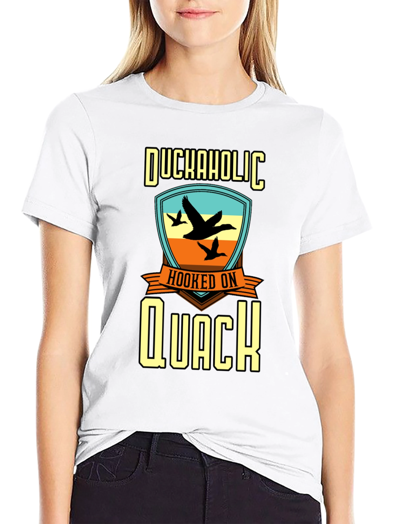 Duckaholic Hooked on Quack Graphic T-Shirt