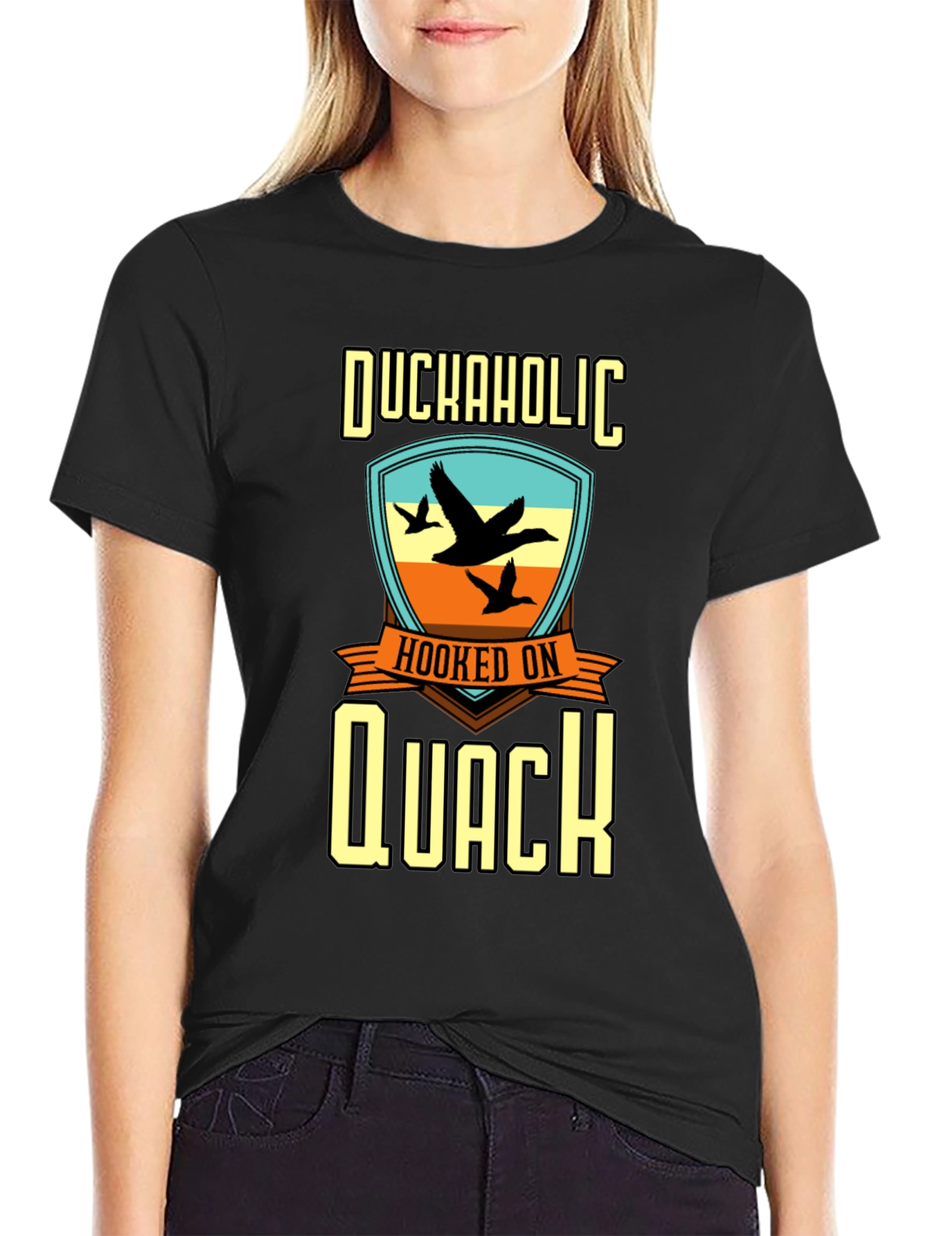 Duckaholic Hooked on Quack Graphic T-Shirt