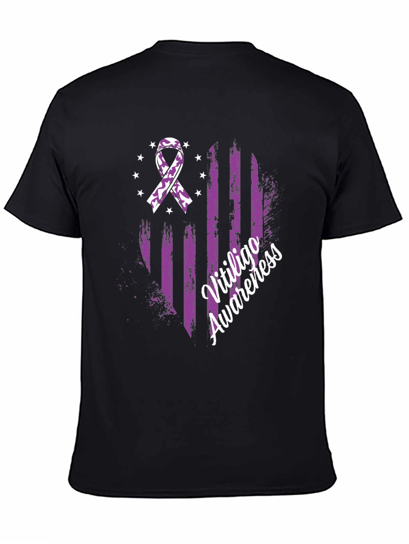 Vitiligo Awareness Ribbon Graphic T-Shirt