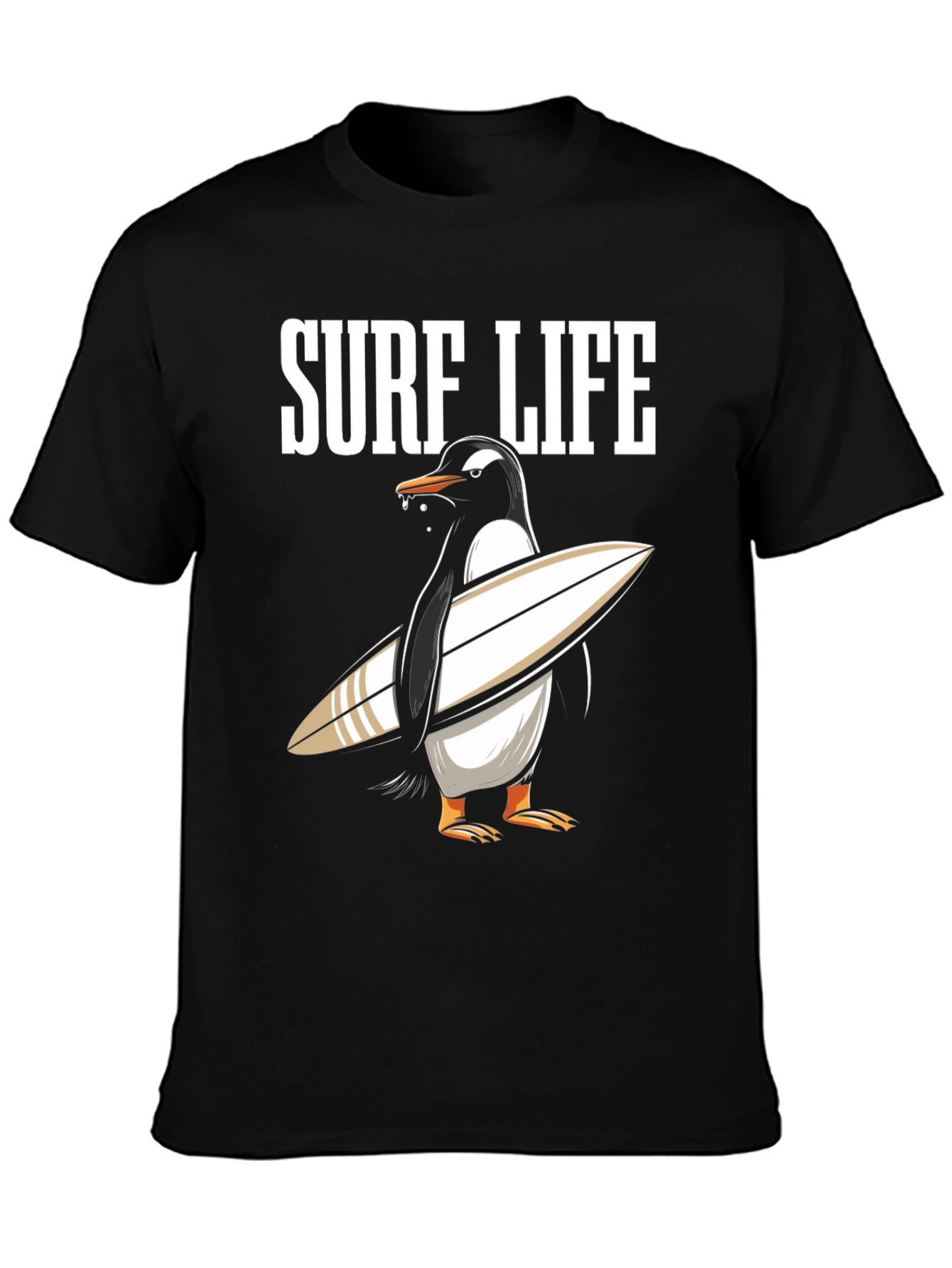 Surf Life Penguin T-Shirt - Summer Fun