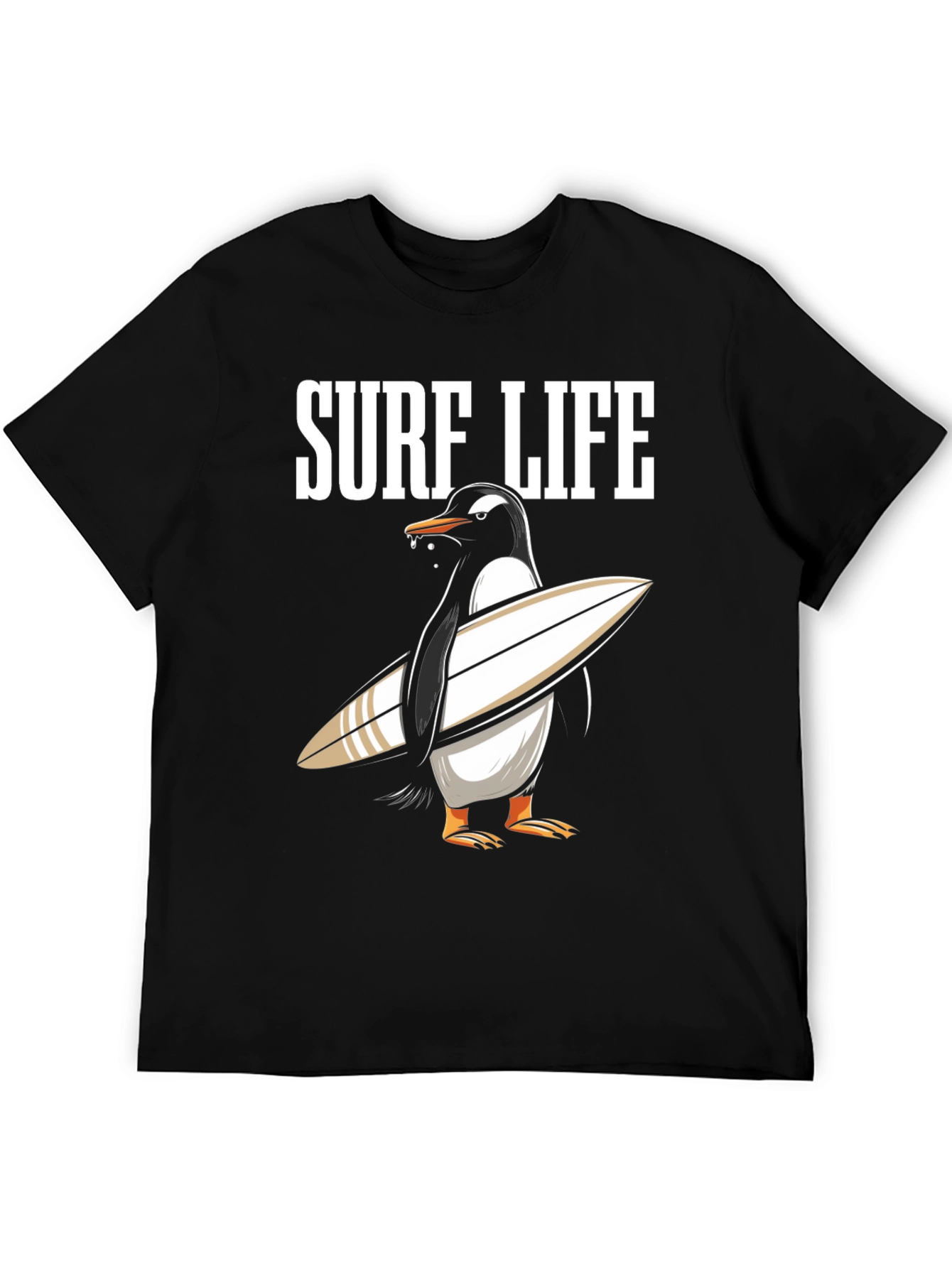 Surf Life Penguin T-Shirt - Summer Fun