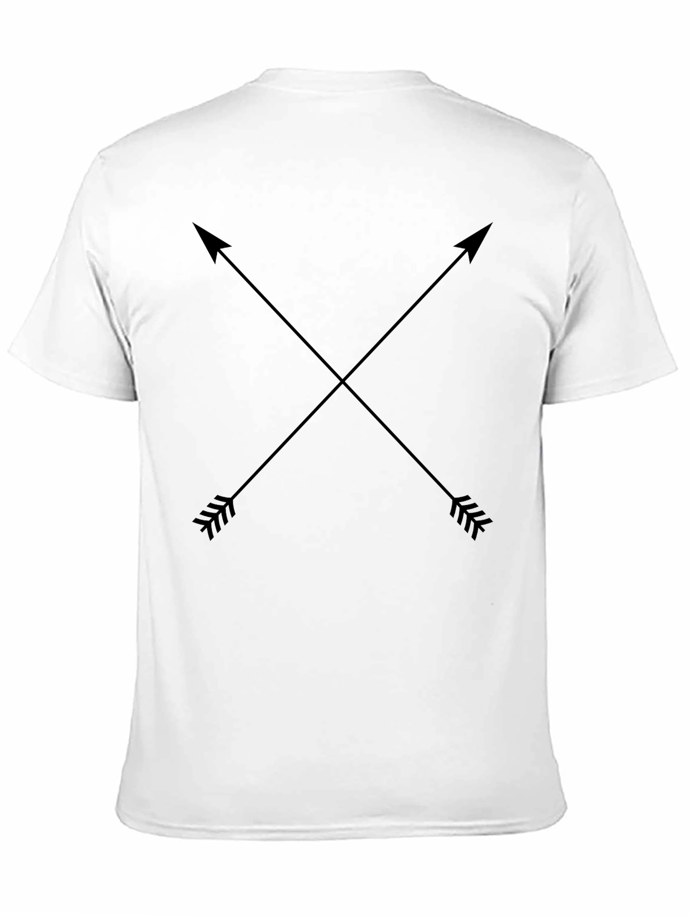 Crossed Arrows Graphic Tee - Black Cotton Blend