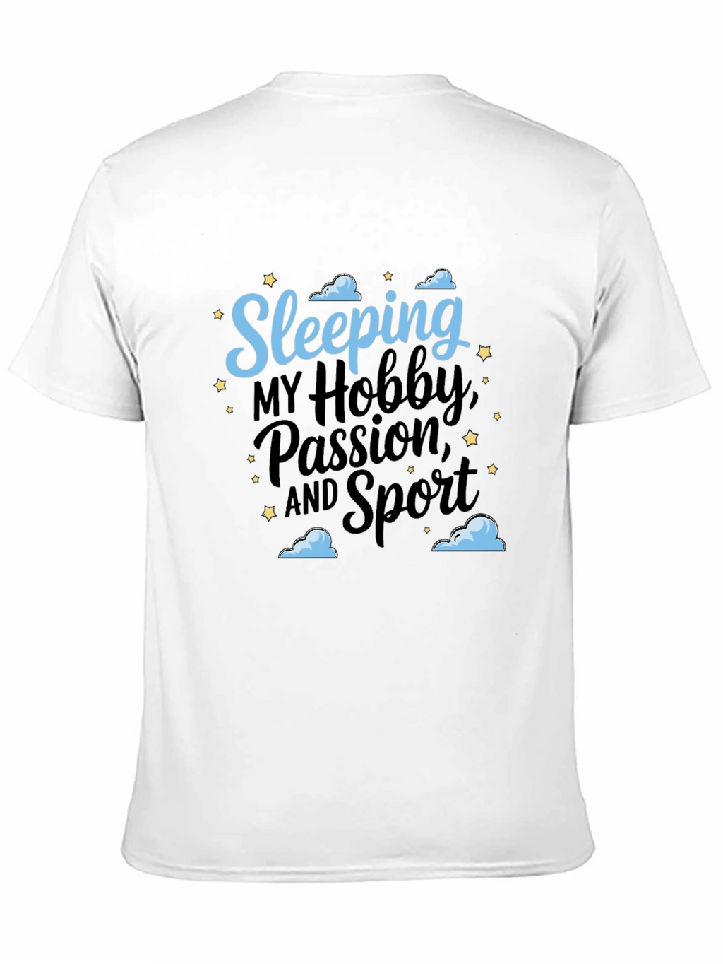 Sleeping Hobby Passion Sport Black T-Shirt