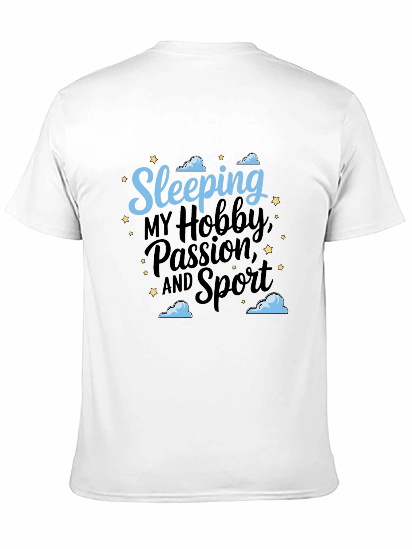 Sleeping Hobby Passion Sport Black T-Shirt