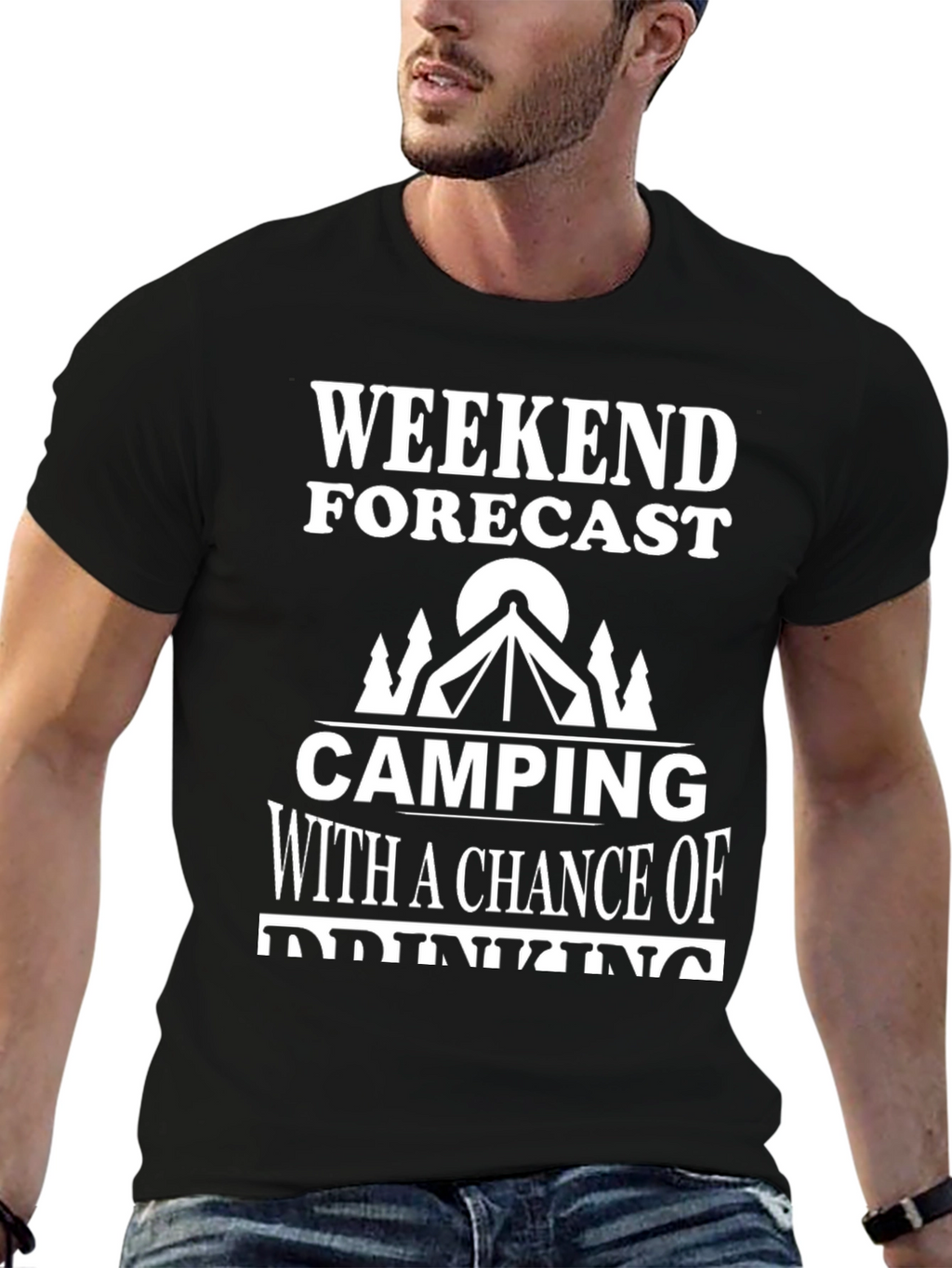Camping & Drinking T-Shirt - Weekend Forecast