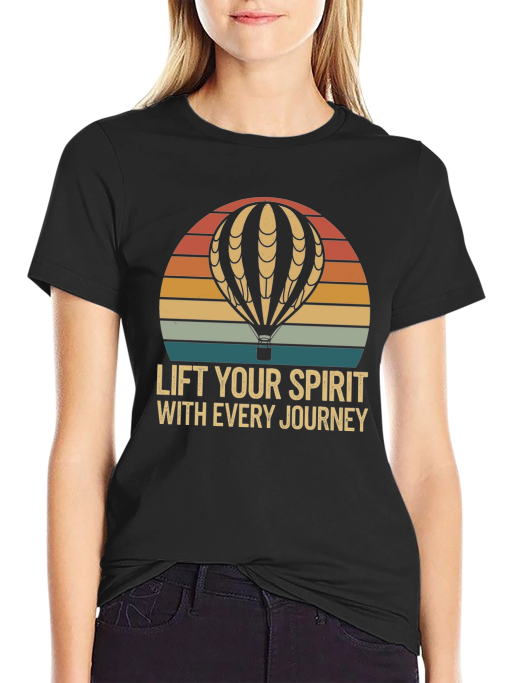 Lift Your Spirit Hot Air Balloon Graphic Tee