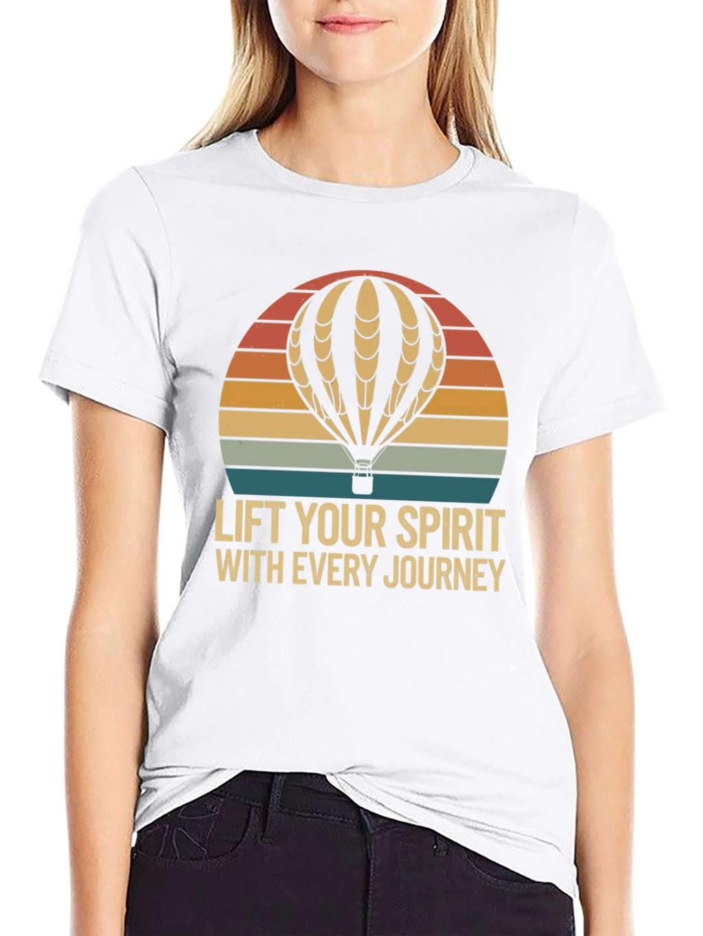 Lift Your Spirit Hot Air Balloon Graphic Tee