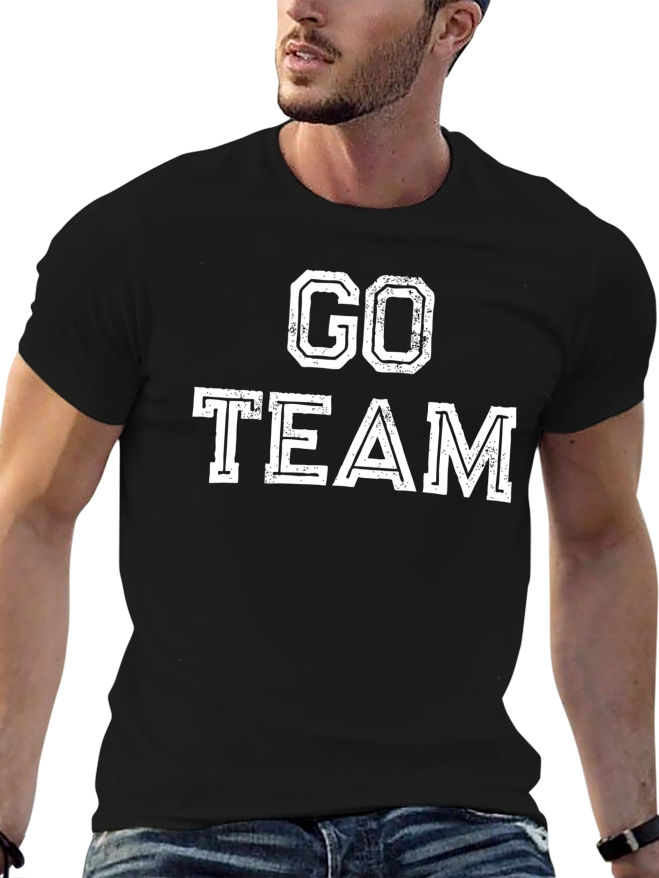 Go Team Graphic Tee - Black