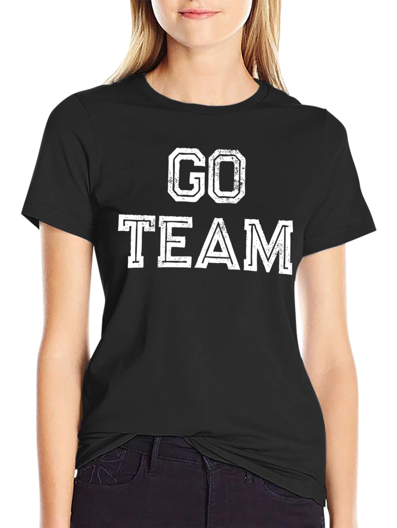 Go Team Graphic Tee - Black