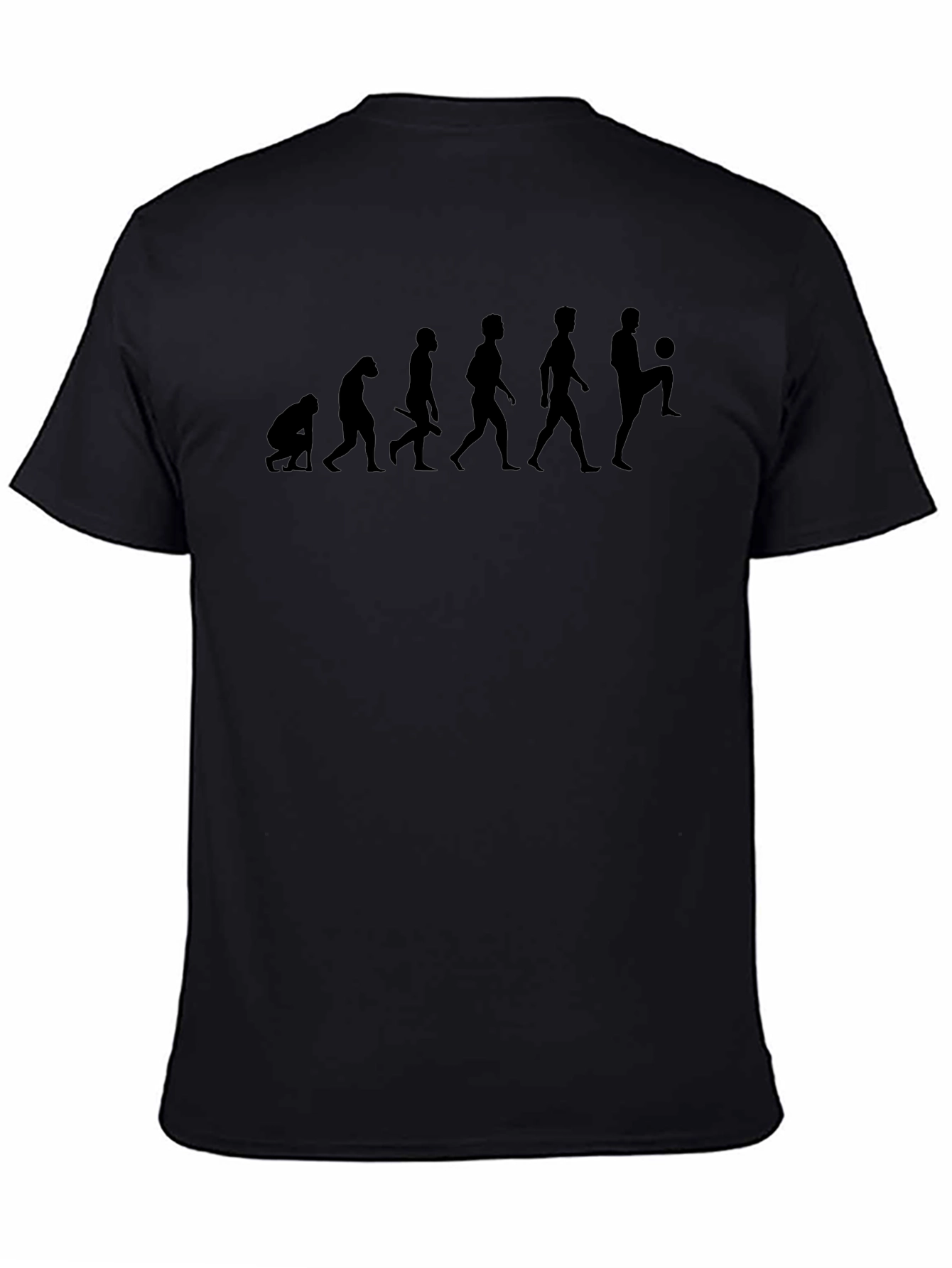 Soccer Evolution Graphic Tee - Black