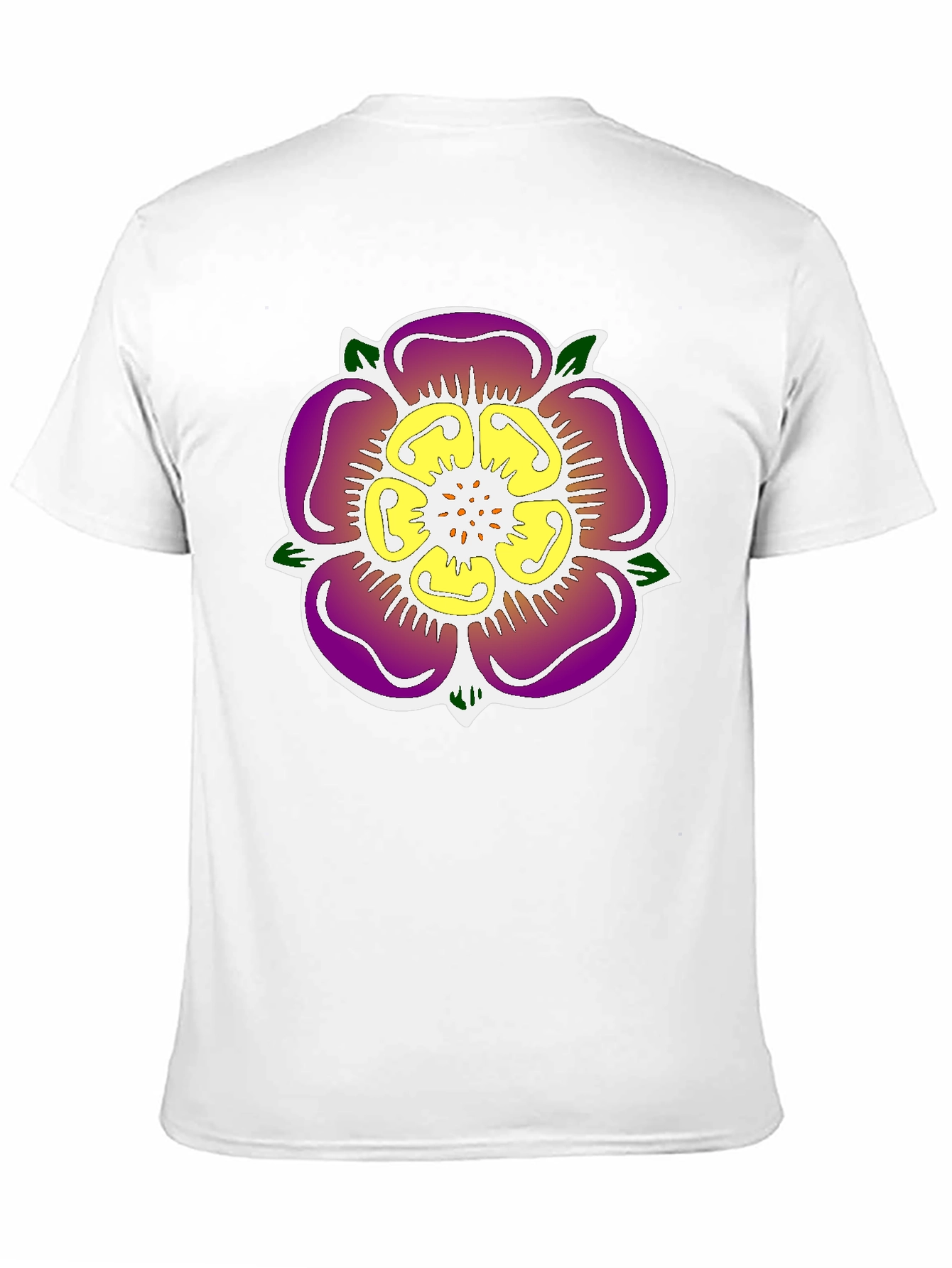Floral Emblem Black T-Shirt