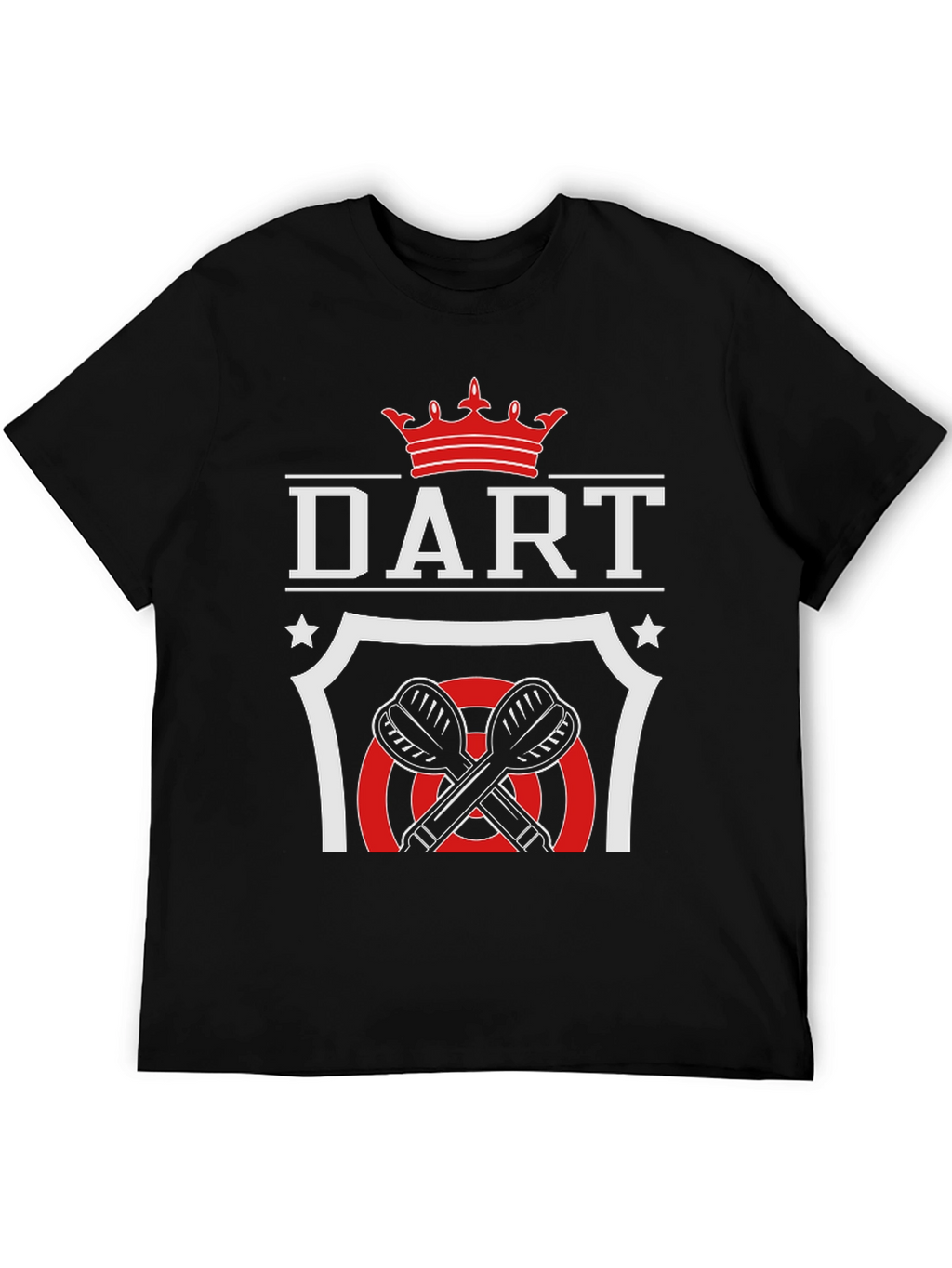 Dart Crown T-Shirt - Black Graphic Tee