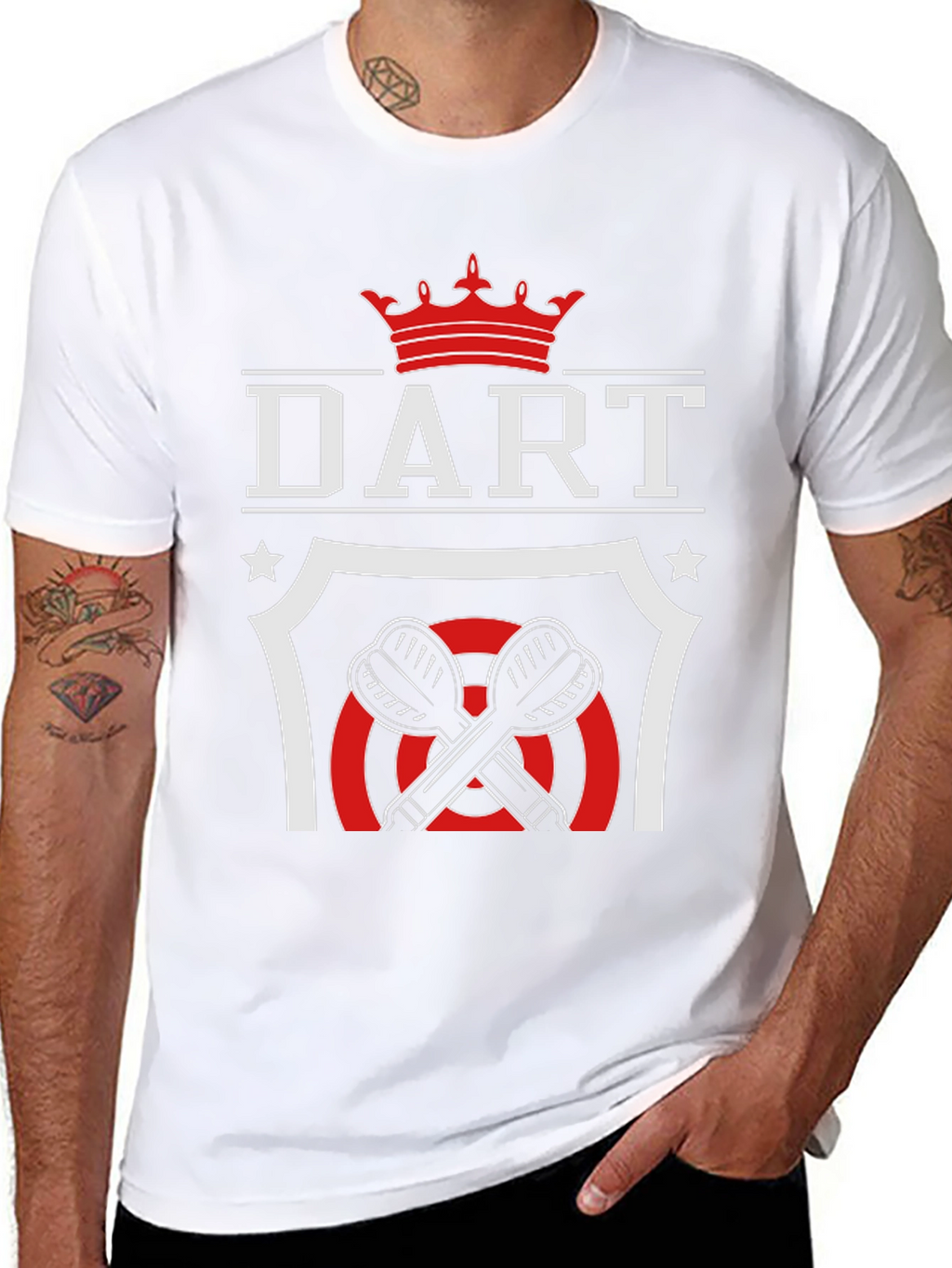Dart Crown T-Shirt - Black Graphic Tee