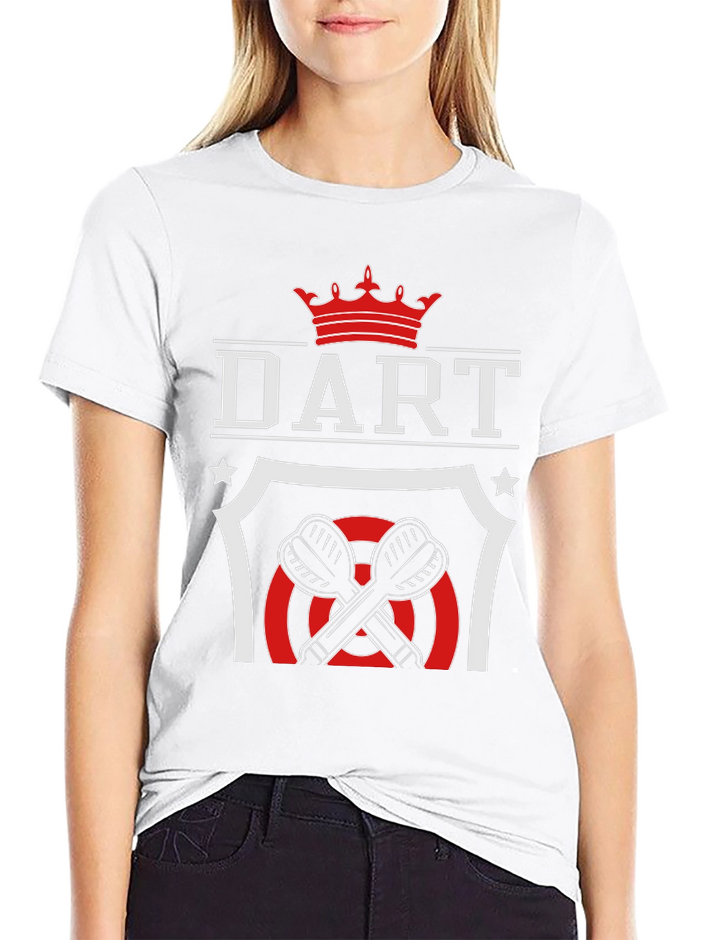 Dart Crown T-Shirt - Black Graphic Tee