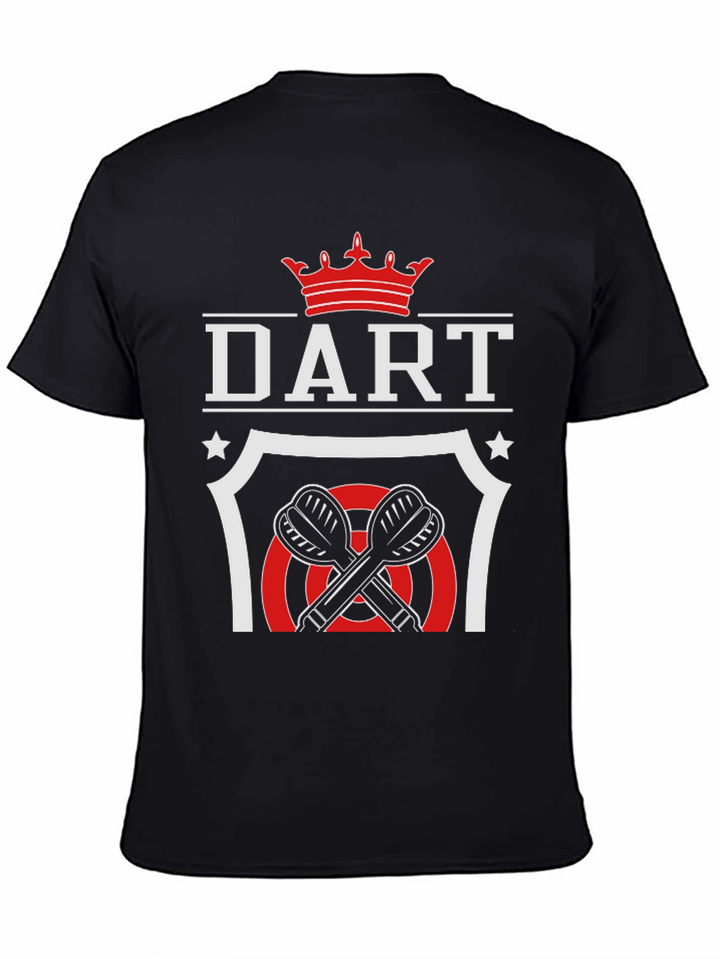 Dart Crown T-Shirt - Black Graphic Tee