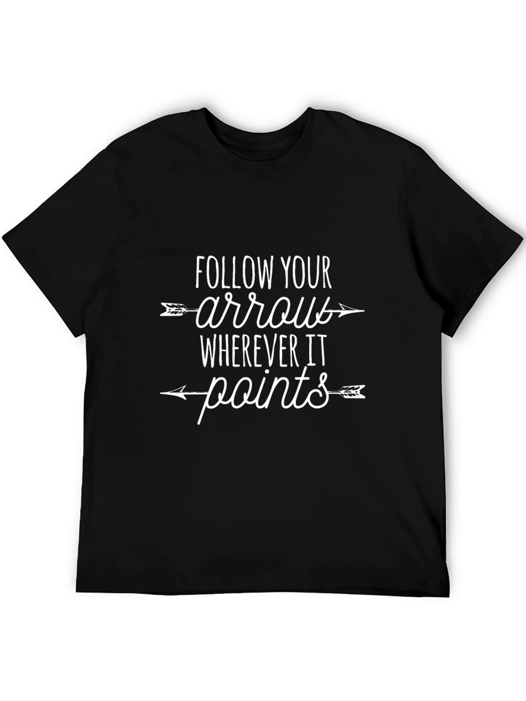 Follow Your Arrow Graphic Tee - Trendy Casual Wear