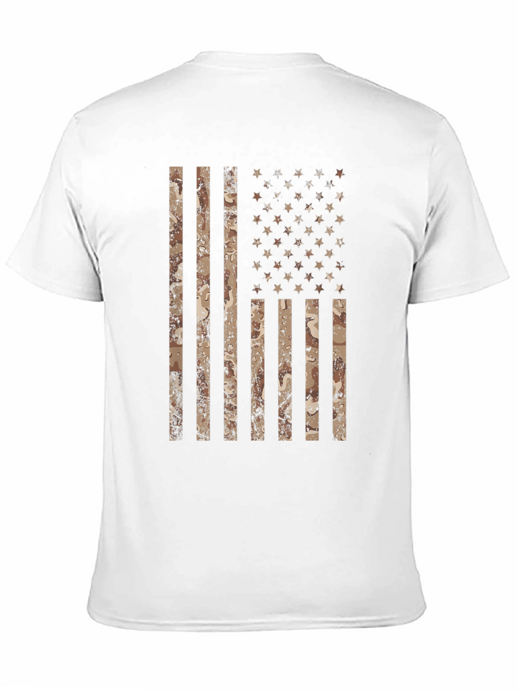 Camouflage American Flag Graphic T-Shirt