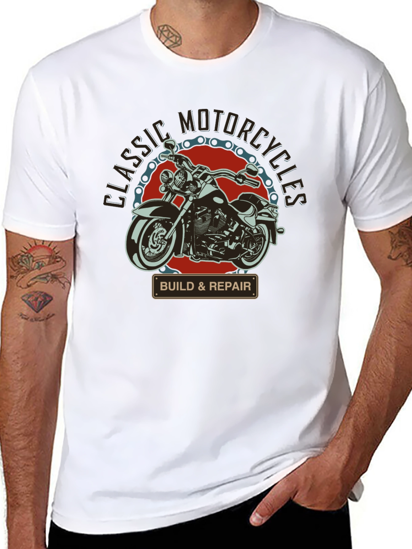 Classic Motorcycles Build & Repair T-Shirt
