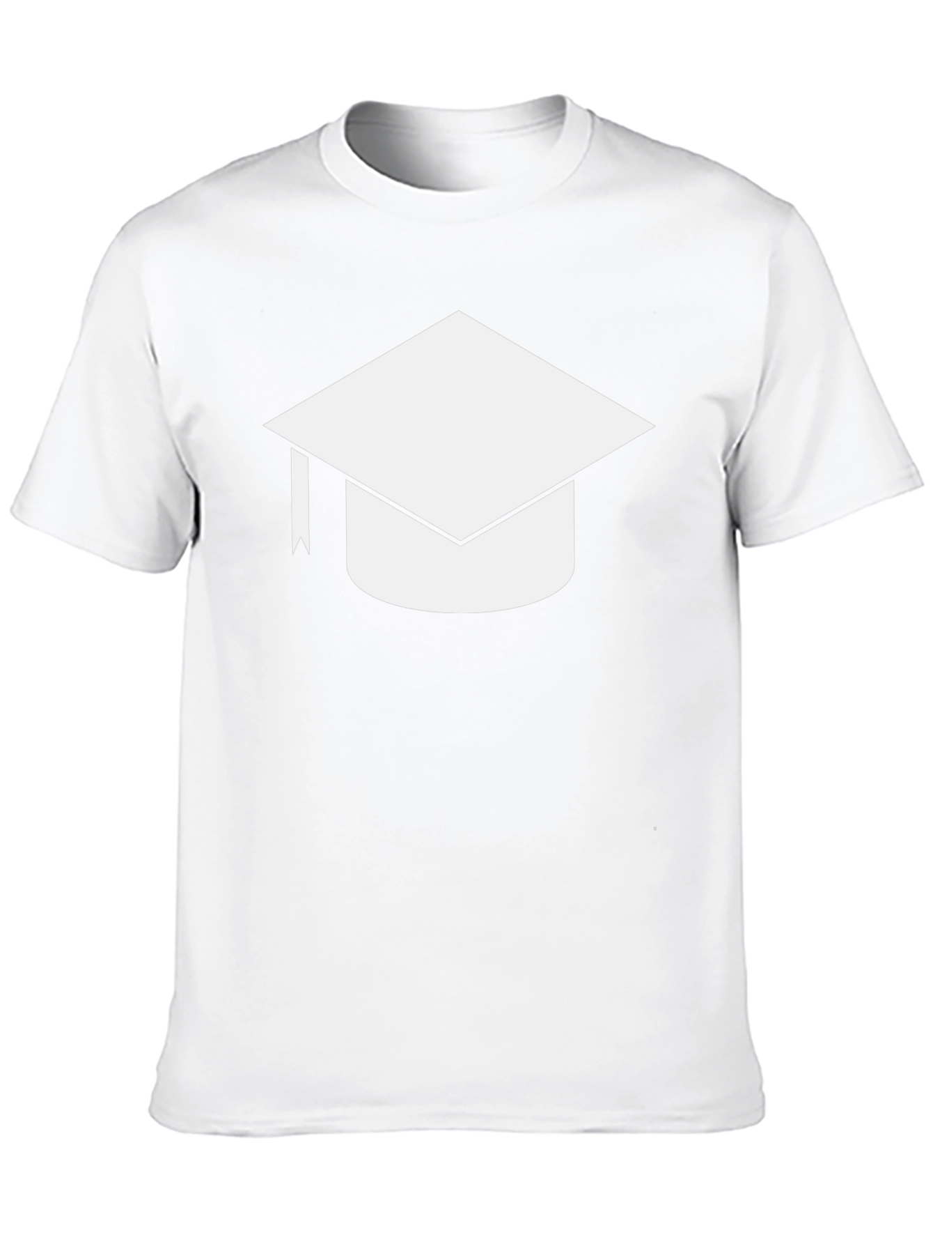 Graduation Cap Graphic Black T-Shirt