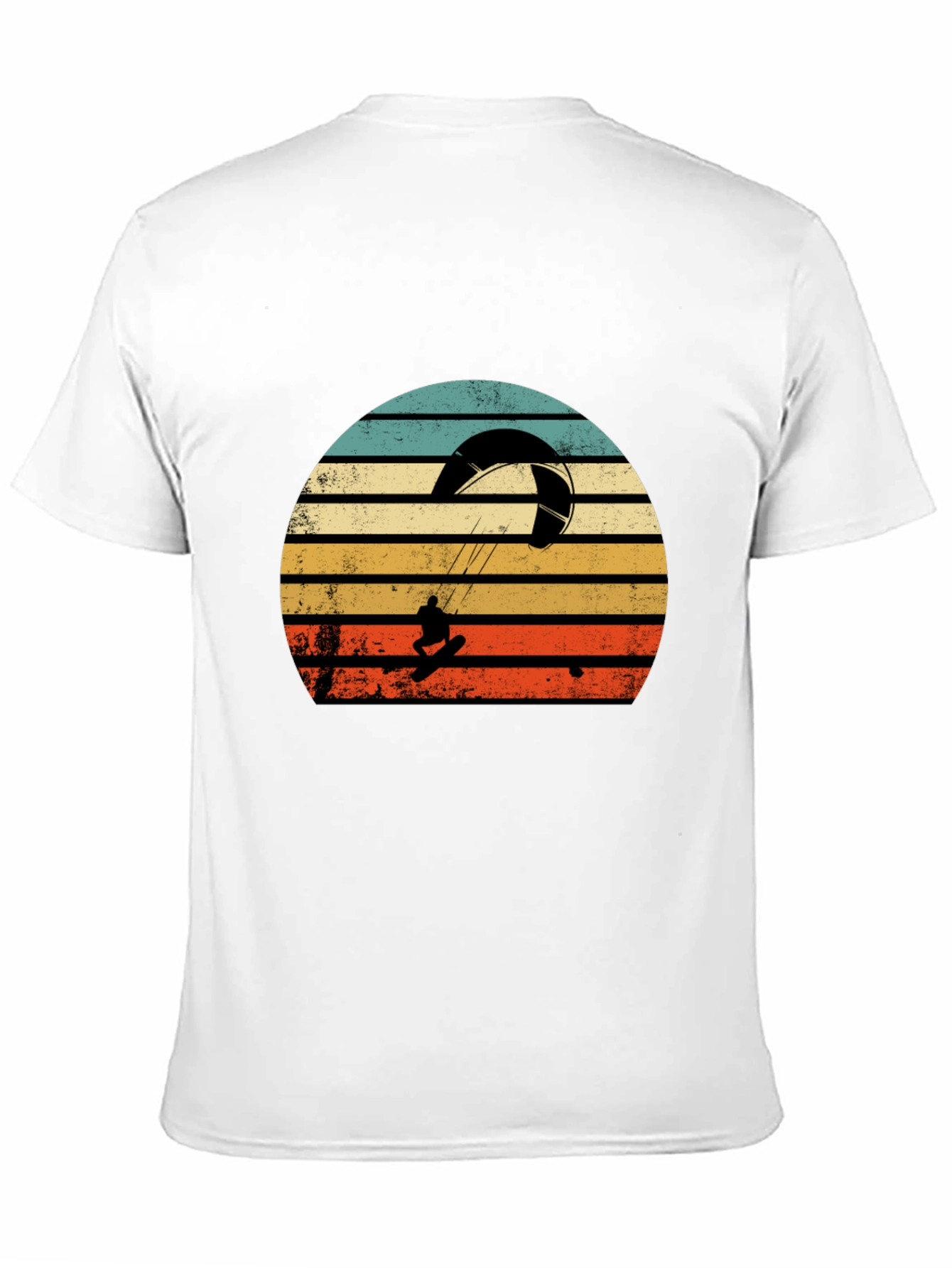 Retro Kiteboarding T-Shirt - Sunset Graphic Tee