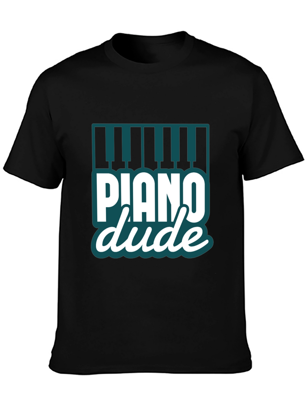 Piano Dude Black Graphic Tee