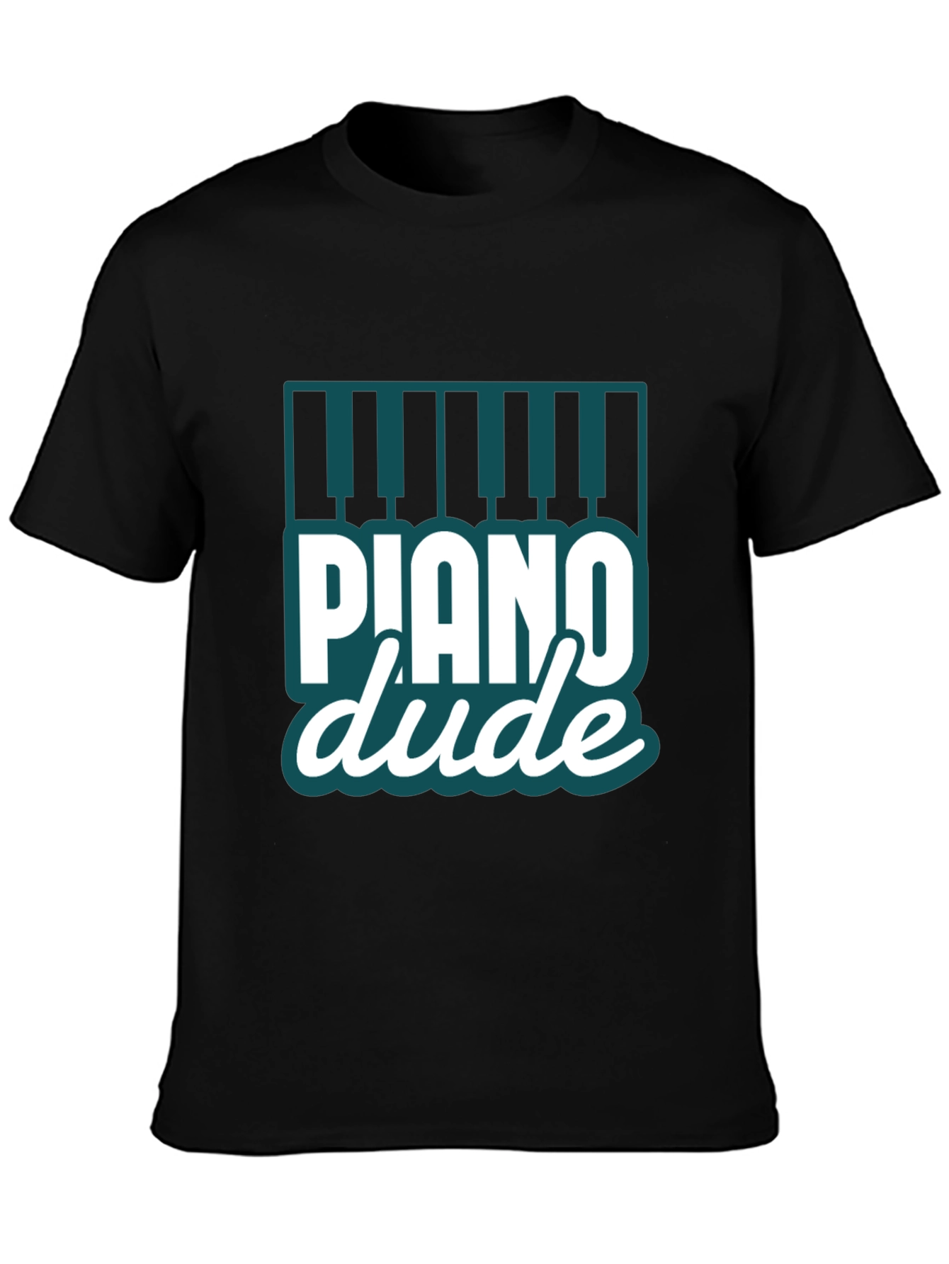 Piano Dude Black Graphic Tee