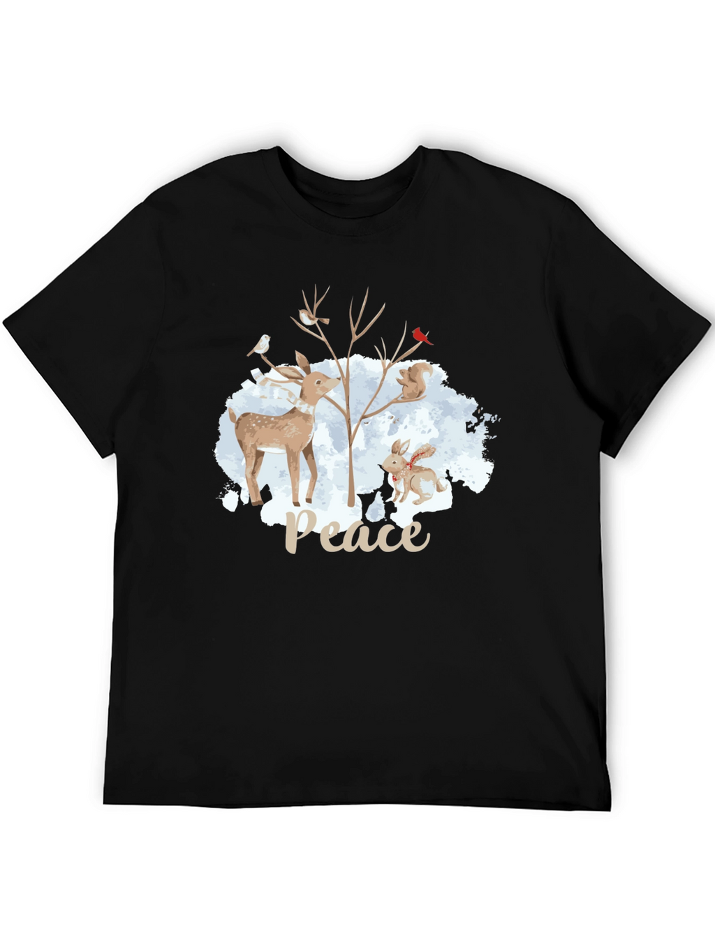 Peace Winter Animals T-Shirt