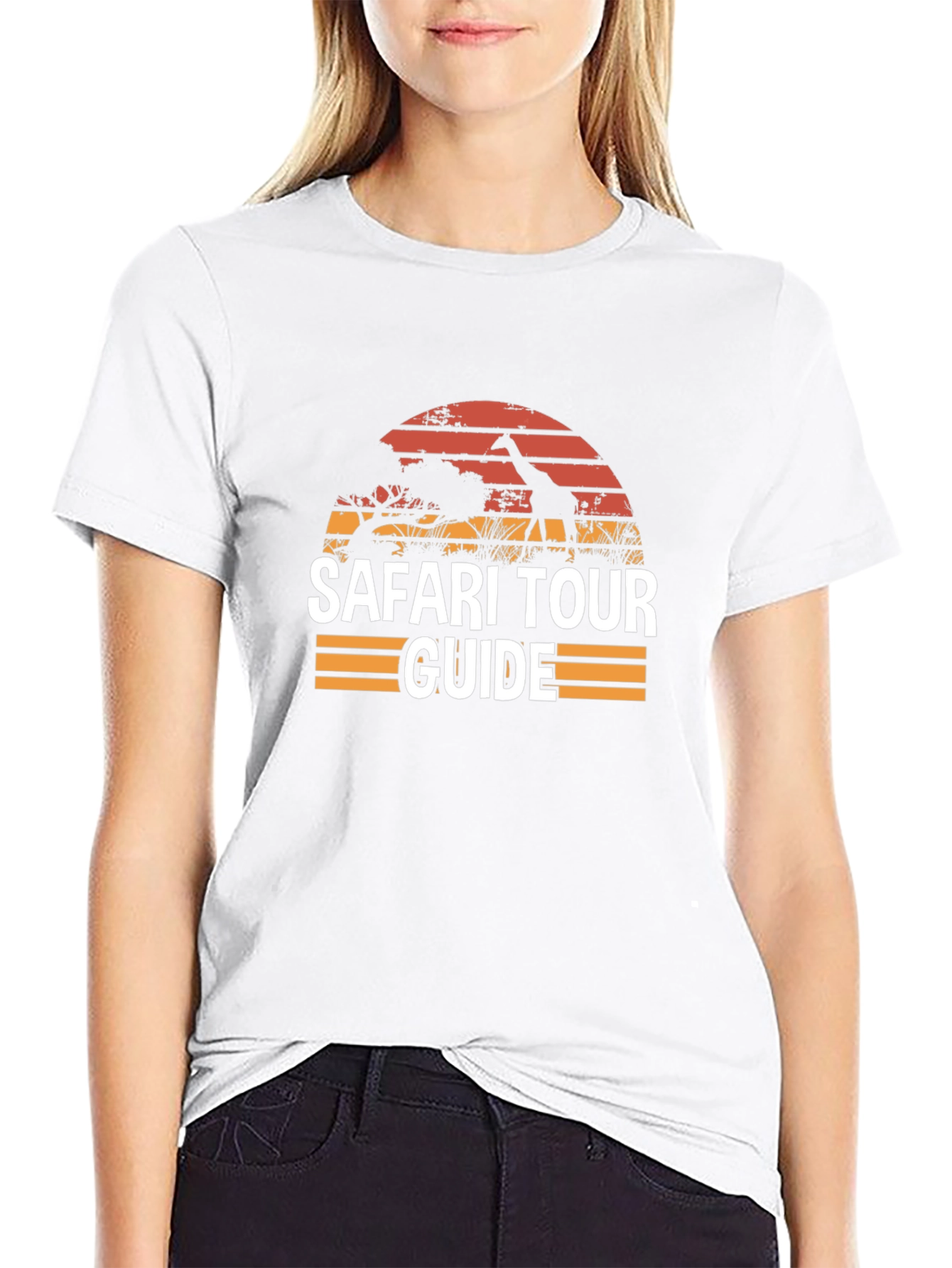 Safari Tour Guide Black T-Shirt