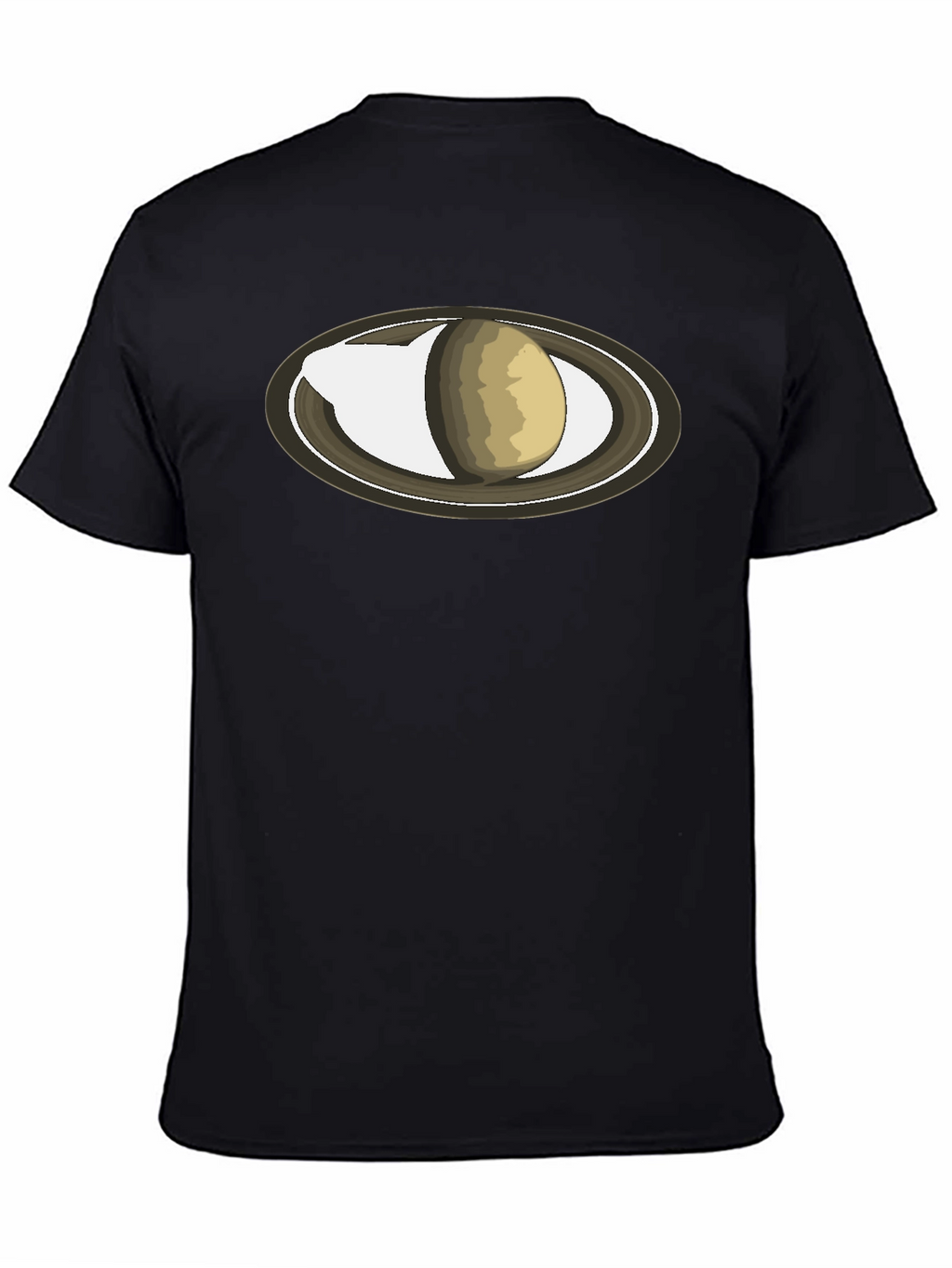 Saturn Graphic Black T-Shirt