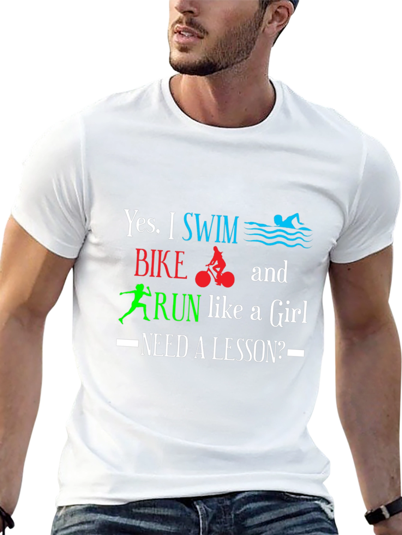 Swim Bike Run Like a Girl T-Shirt