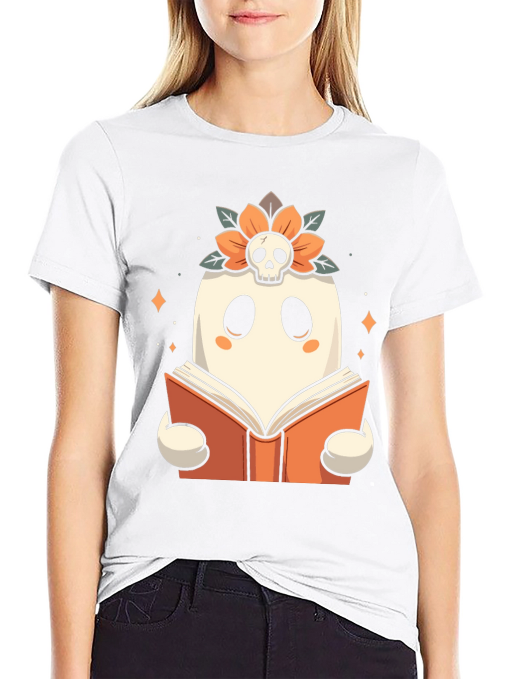 Ghost Reader T-Shirt: Spooky Season Style