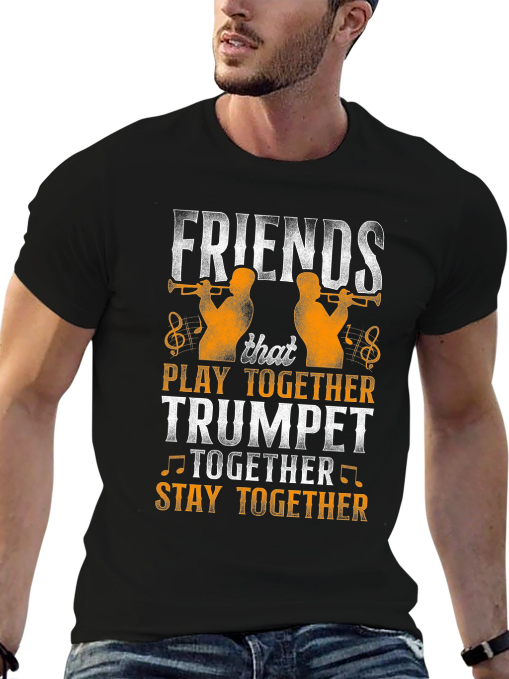 Friends Trumpet Player Graphic Tee