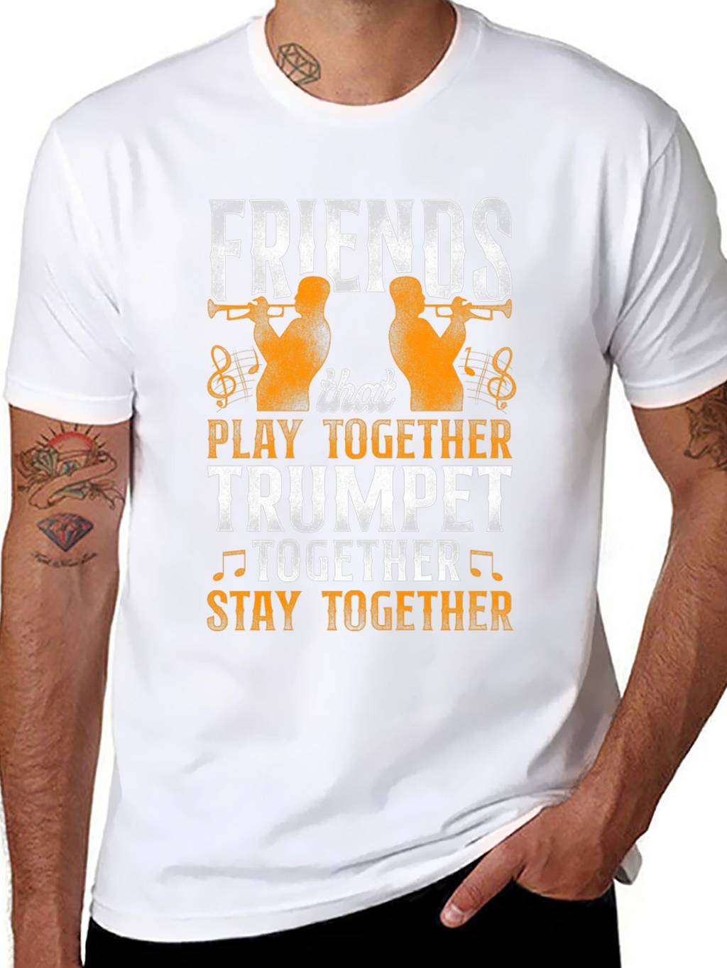 Friends Trumpet Player Graphic Tee