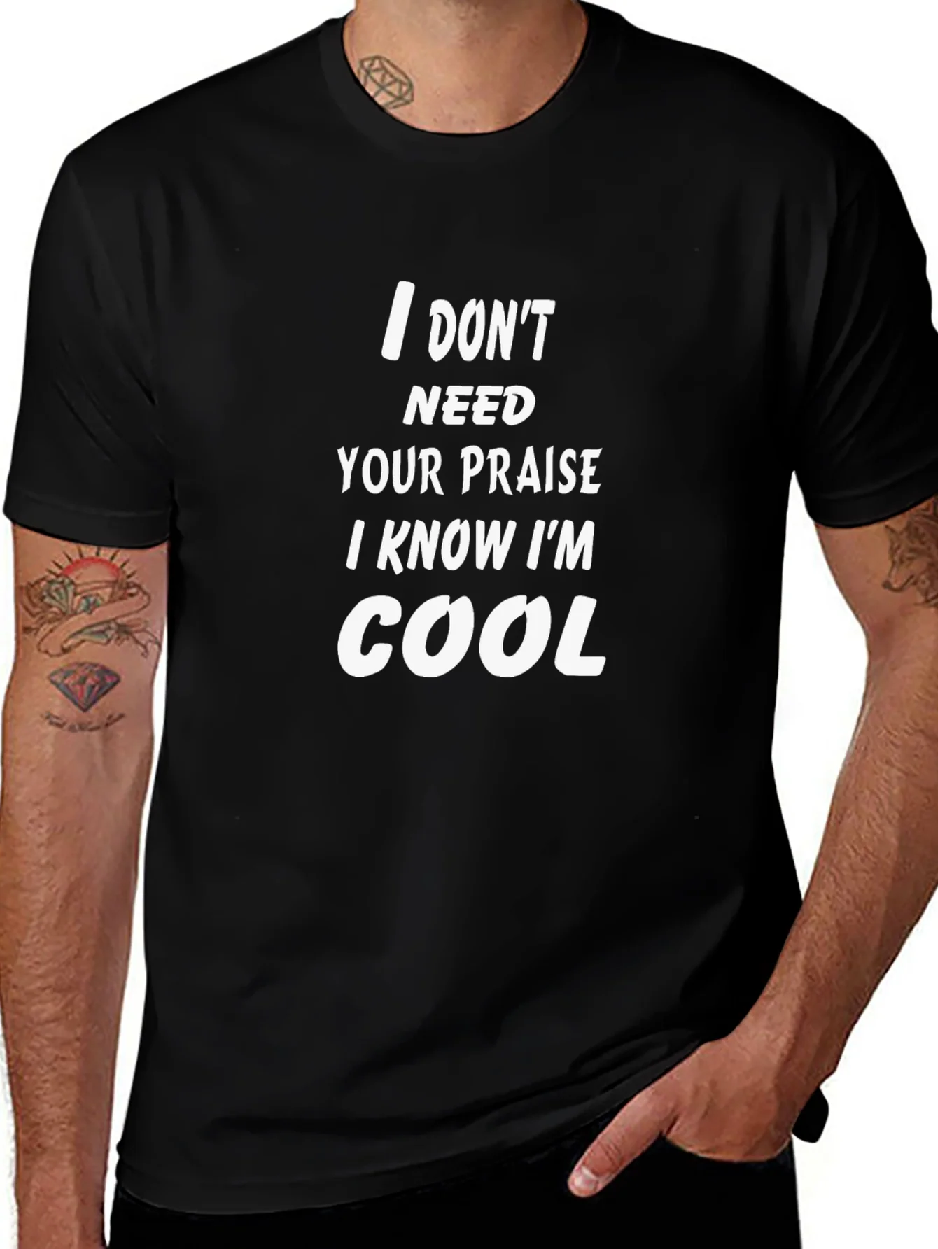 Cool Attitude Black T-Shirt
