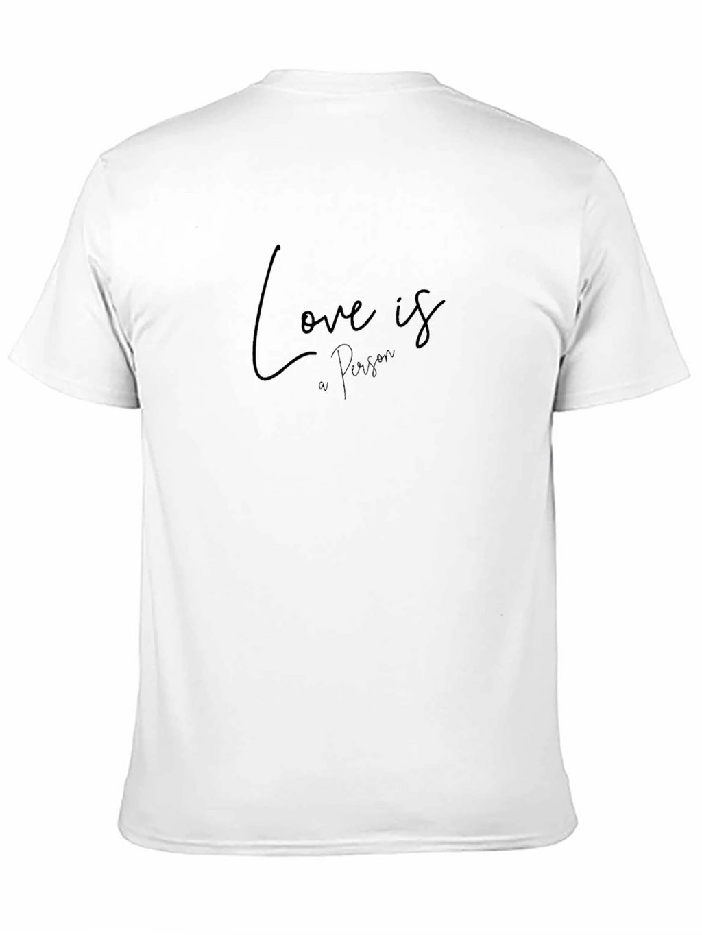 Love Is A Person Black Graphic T-Shirt