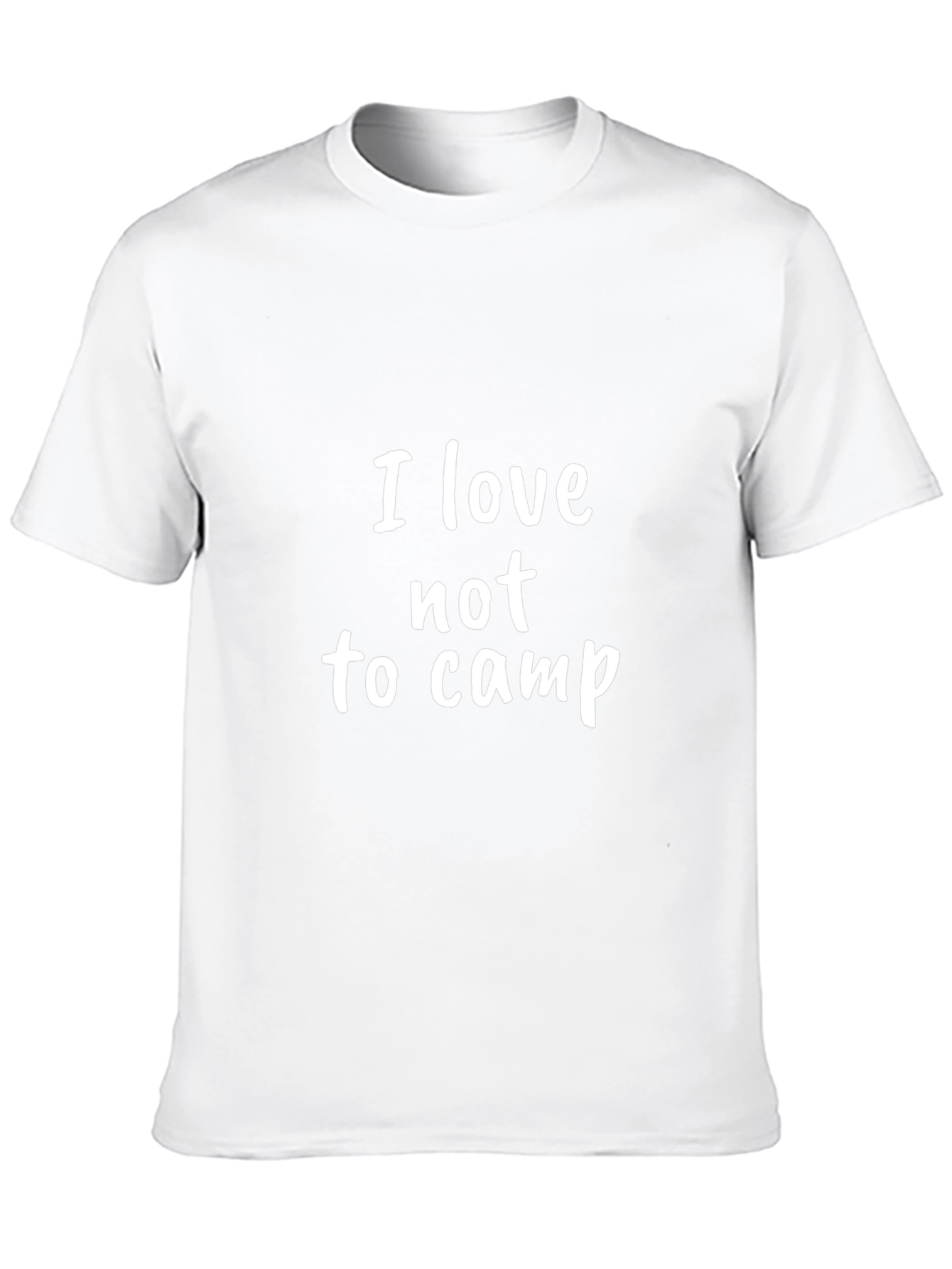 I Love Not to Camp Graphic T-Shirt