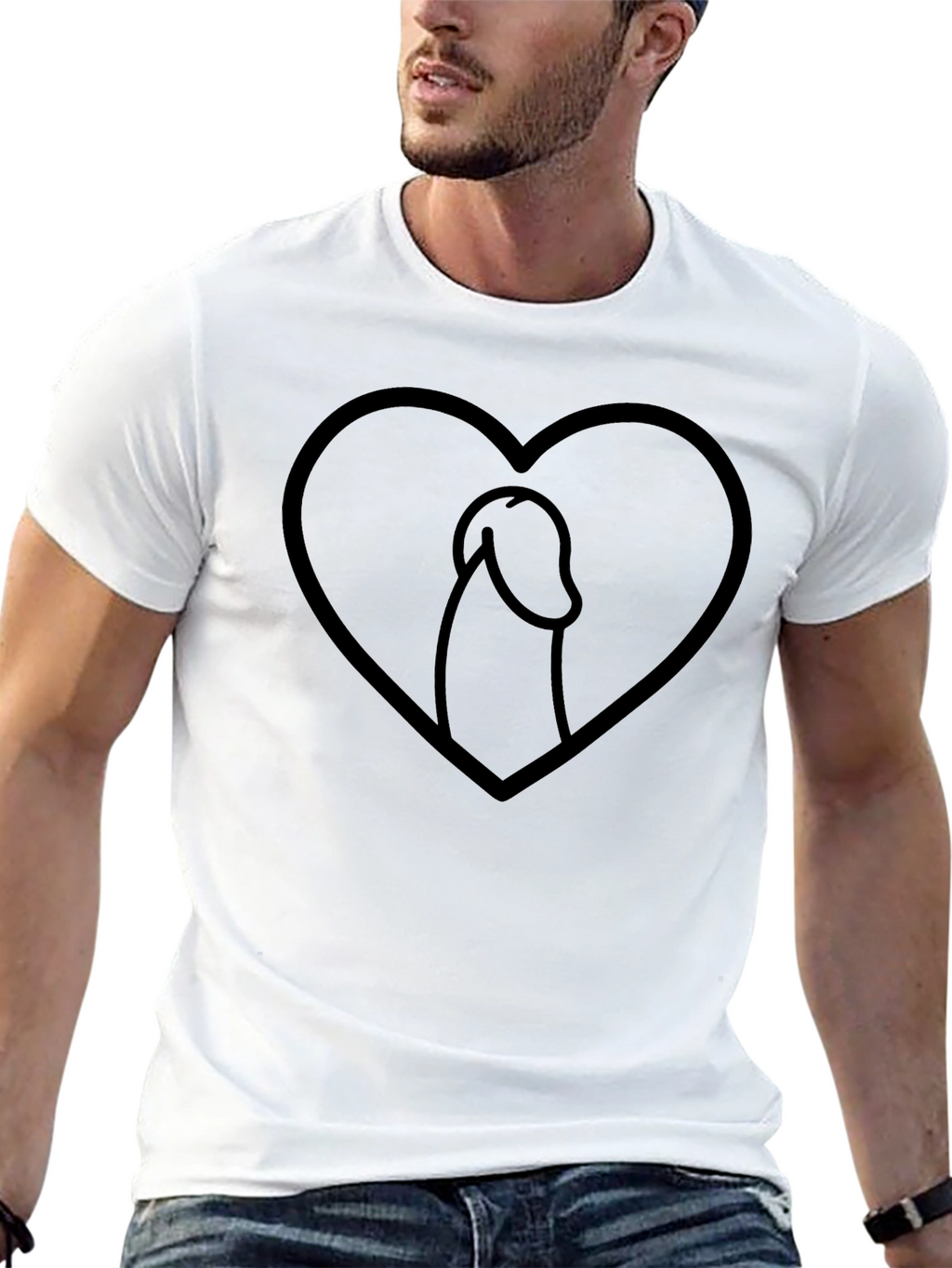 Love Penis Graphic Tee - Adult Humor T-Shirt