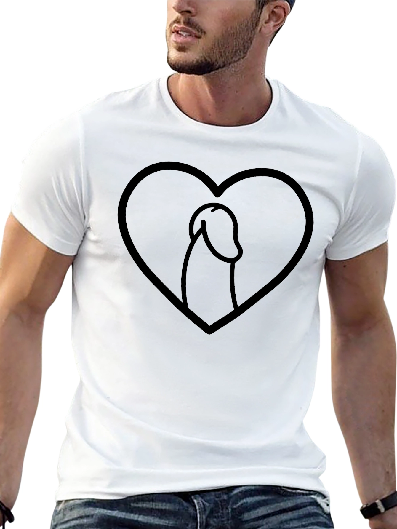 Love Penis Graphic Tee - Adult Humor T-Shirt