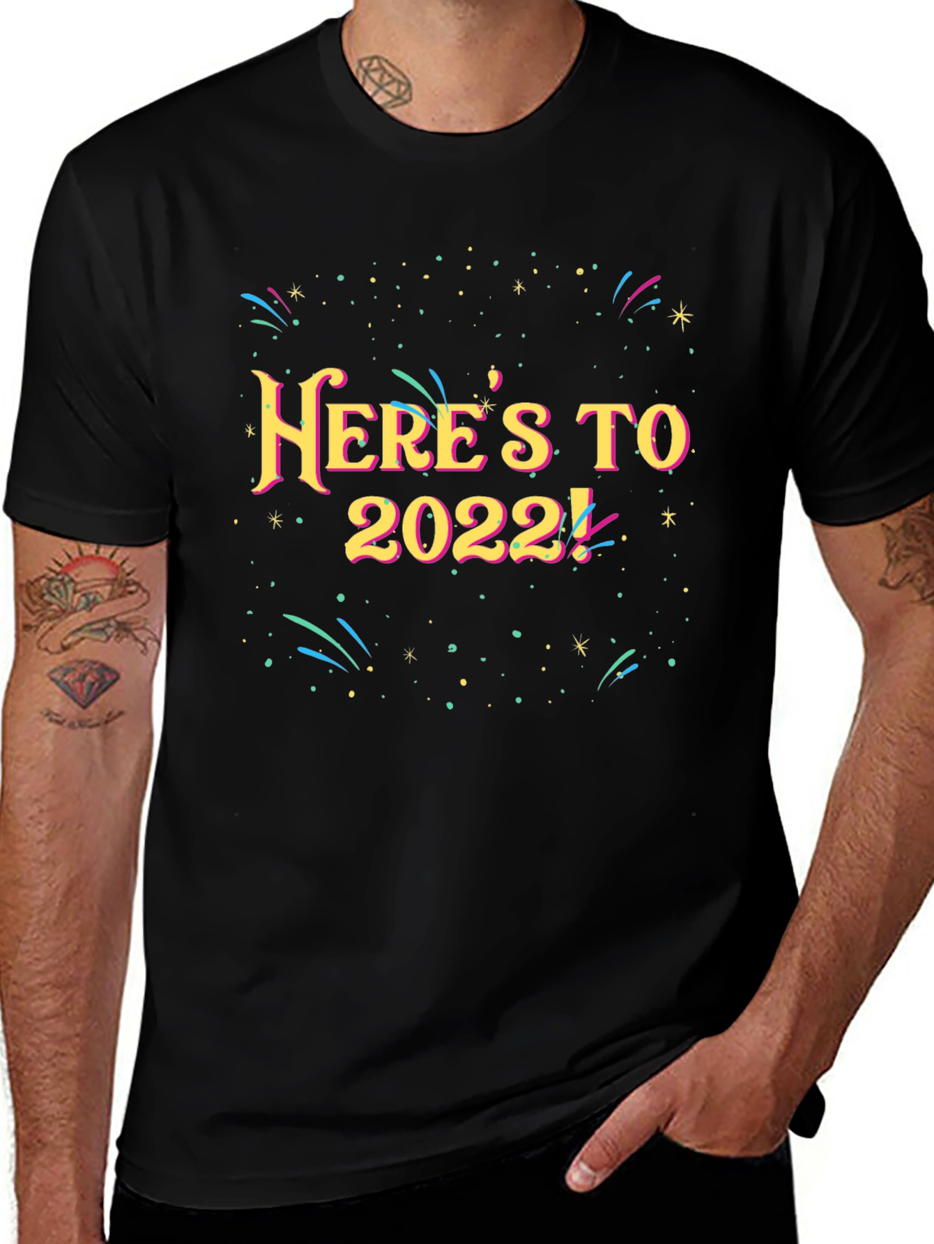 Heres To 2022 T-Shirt - New Year Celebration Tee