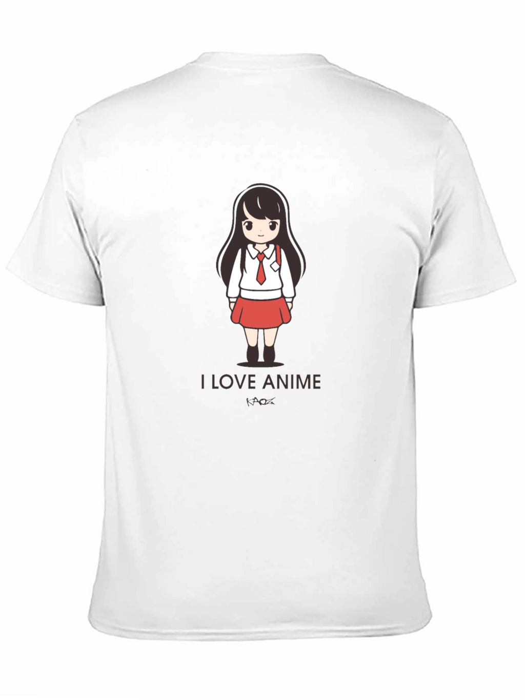 I Love Anime Black T-Shirt